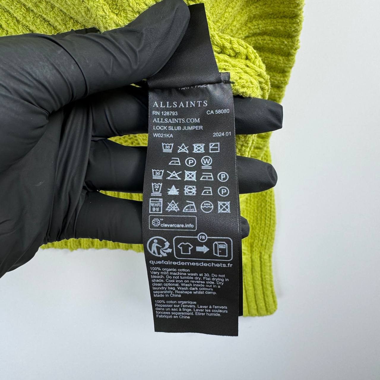 Allsaints AllSaints Lock Slub Jumper Green Asymmetric Knit Sweater M Size M / US 6-8 / IT 42-44 - 6 Thumbnail