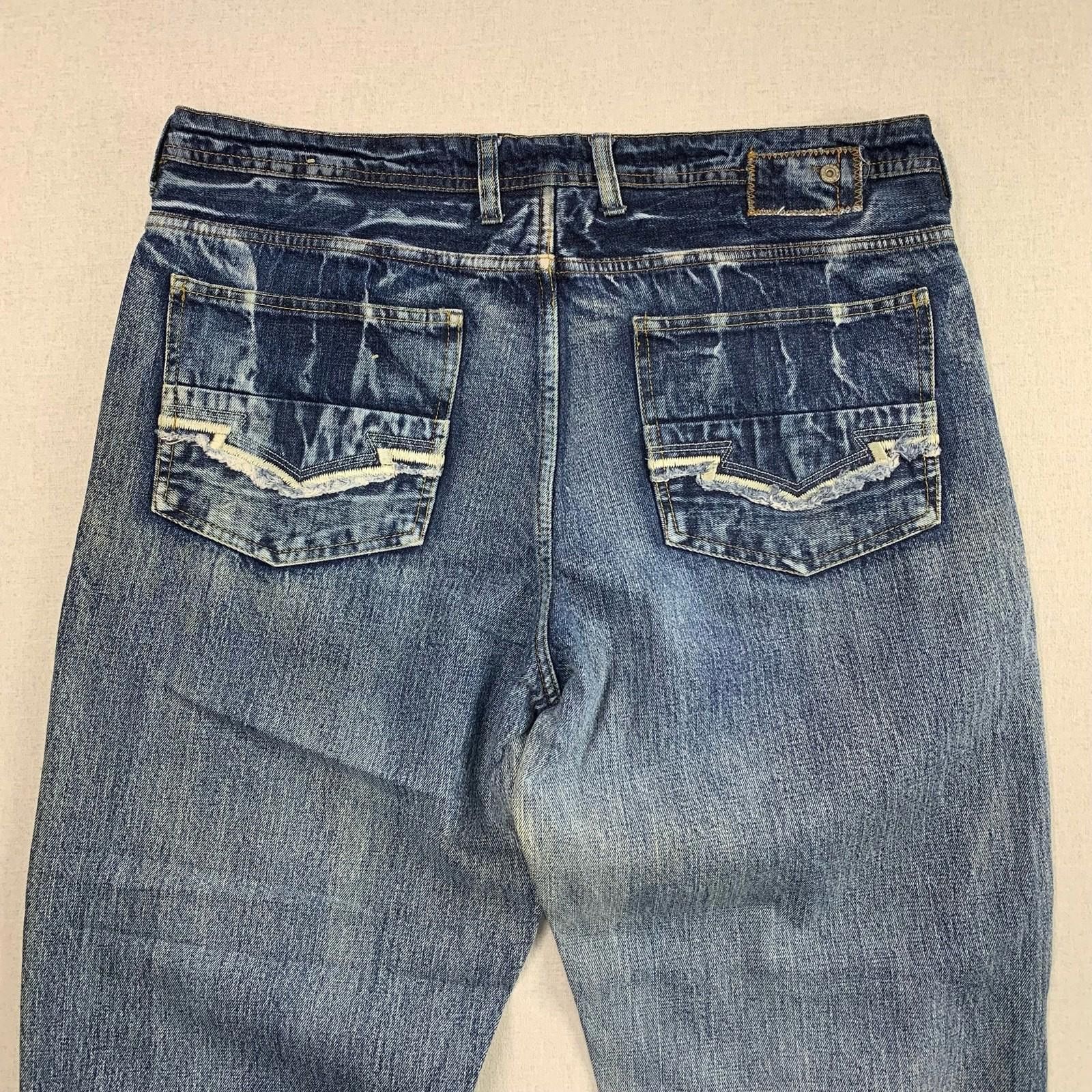Vintage Blue Oxygen O2 Baggy Wide leg Jeans - 36 - Y2K