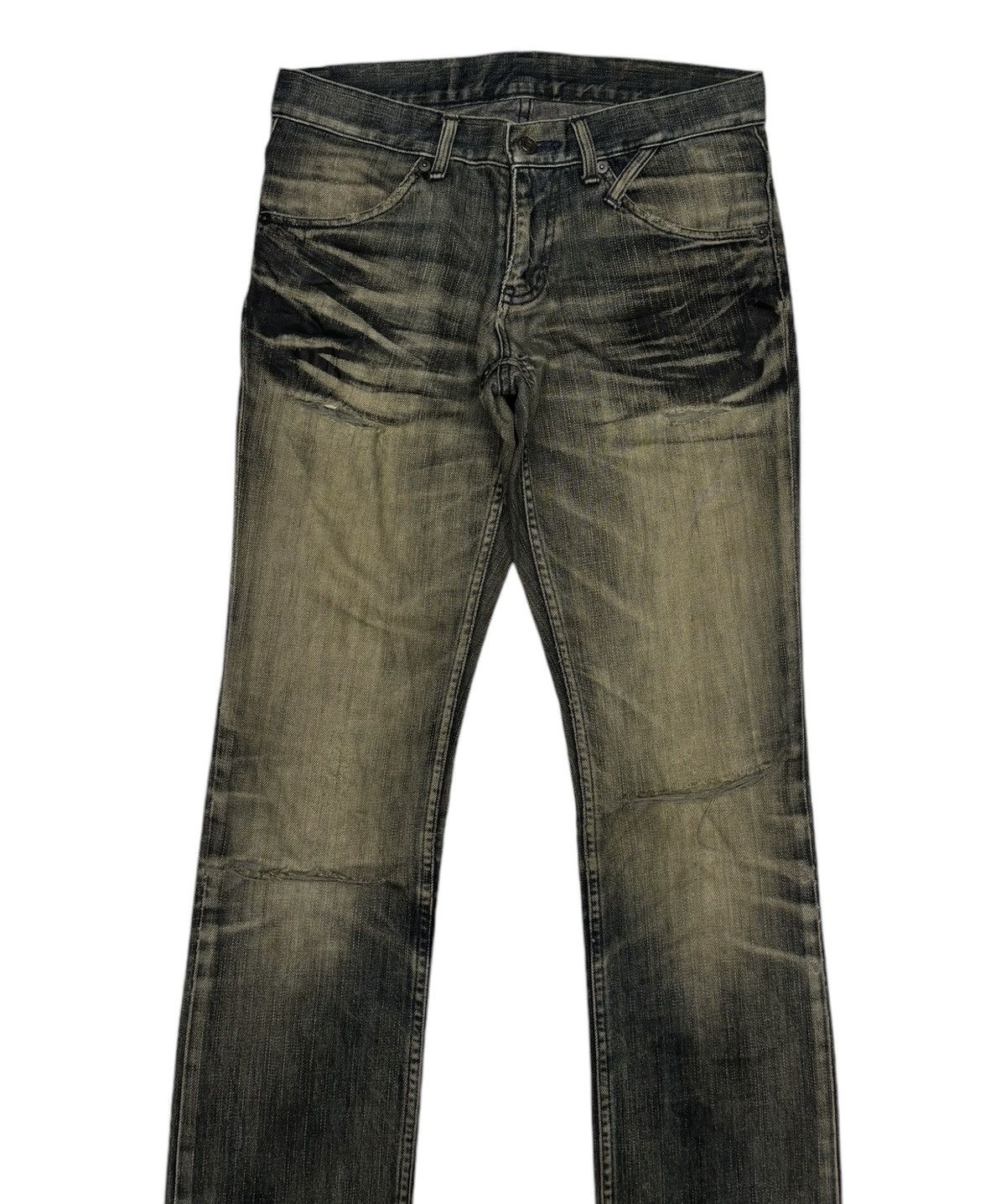 14th Addiction 🔥MODERN LOVERS MUD WASH CLAWMARK WAXED DENIM JEANS Size US 30 / EU 46 - 2 Thumbnail