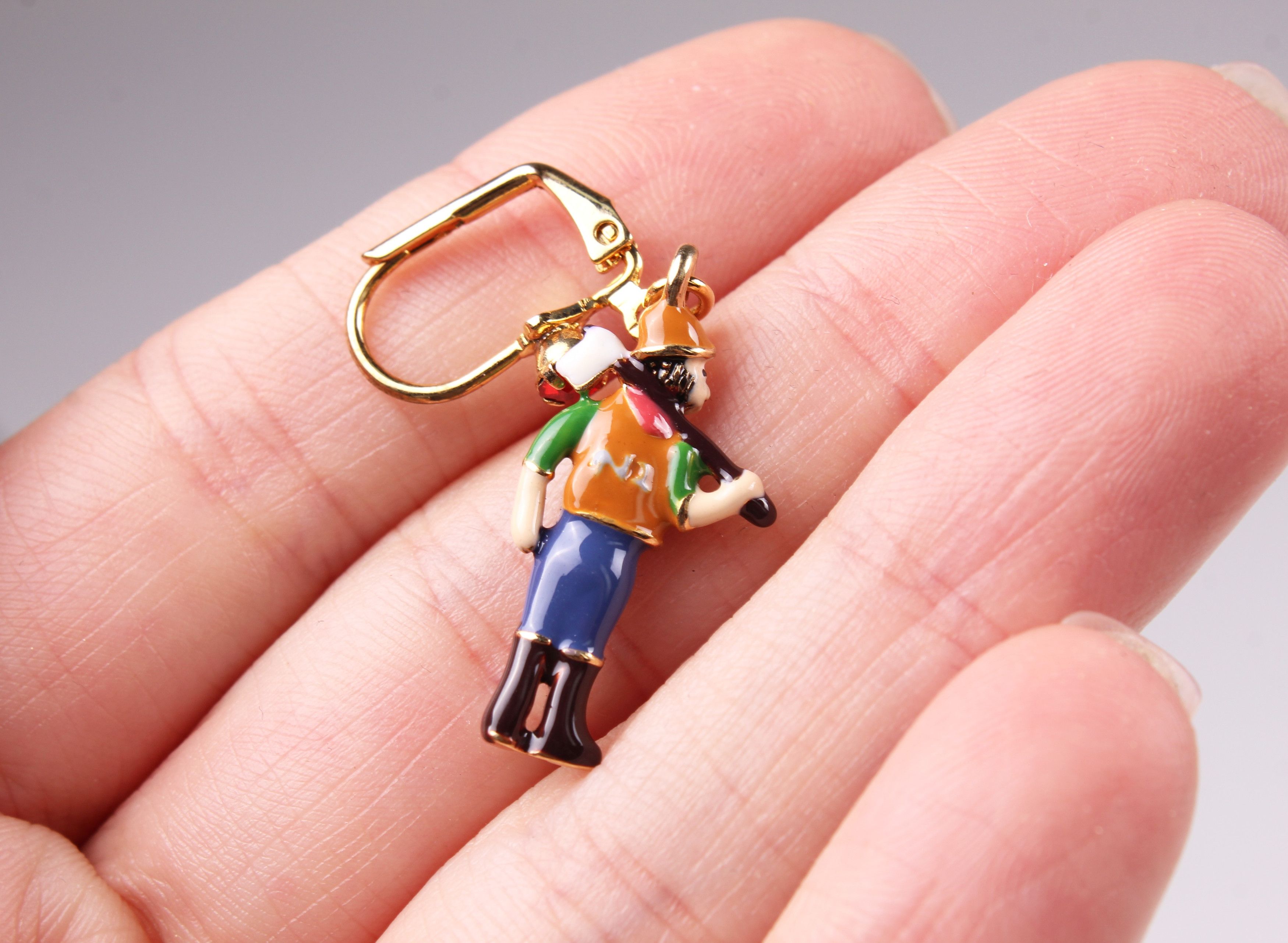 Other Les Nereides Paris N2 Lumberjack Enamel Earrings Size ONE SIZE - 3 Thumbnail