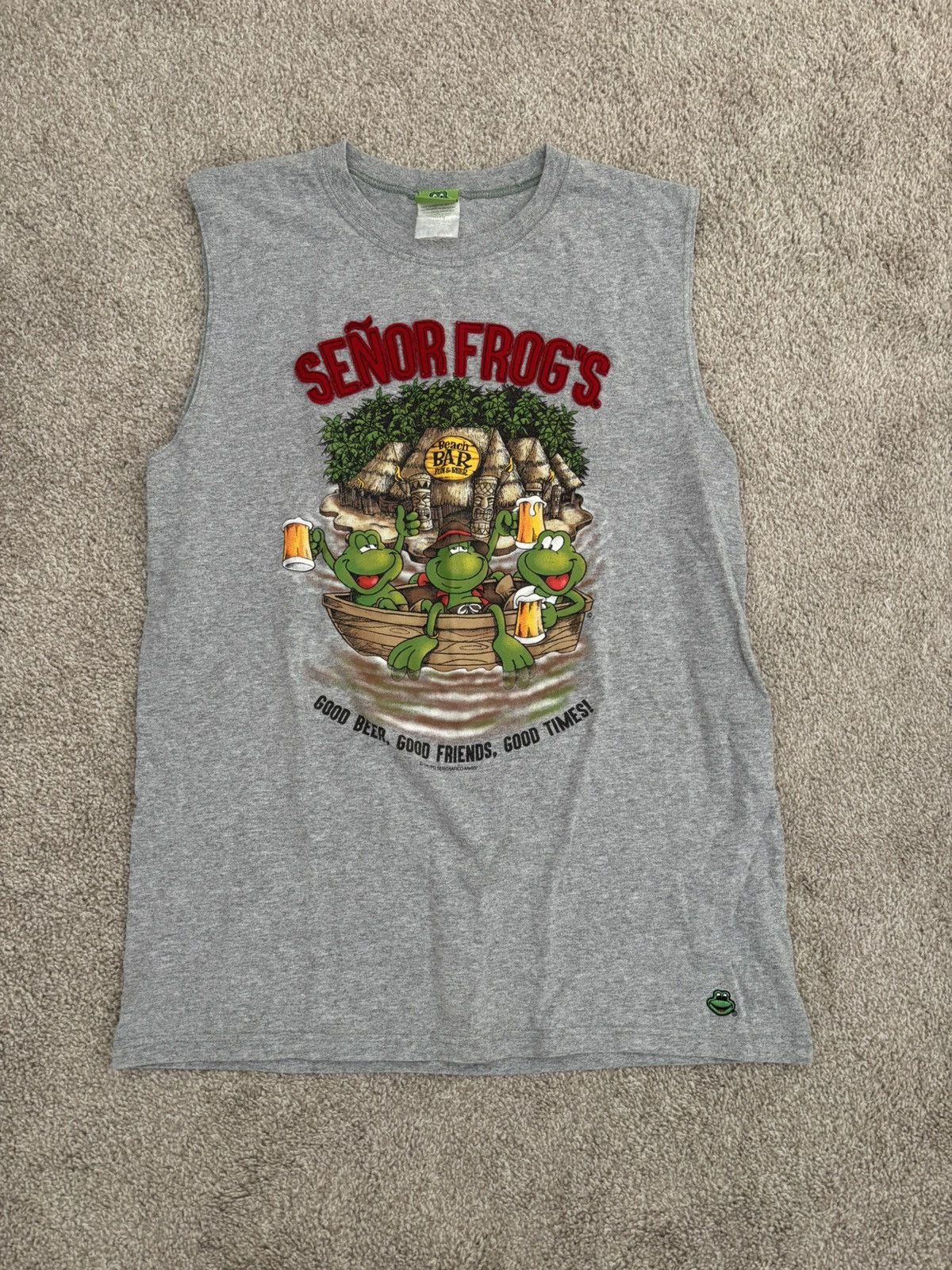 Vintage Vintage Frog Tank Top T Shirt Size US M / EU 48-50 / 2 - 1 Thumbnail