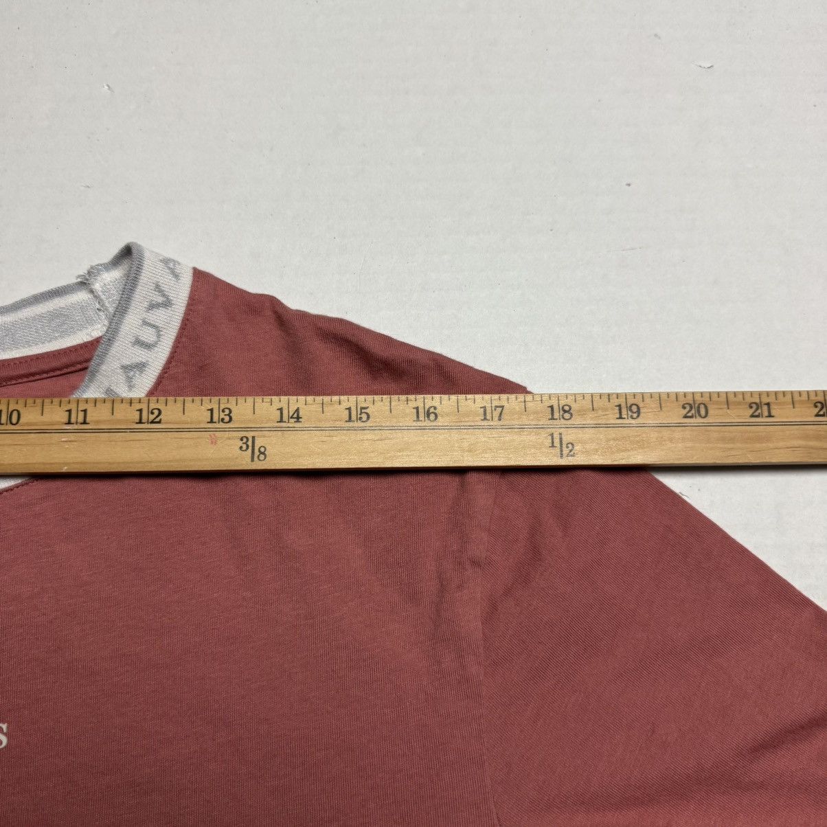 Other MAUVAIS Crew Neck Short Sleeve Logo Tape T-Shirt In Copper Size US L / EU 52-54 / 3 - 9 Thumbnail