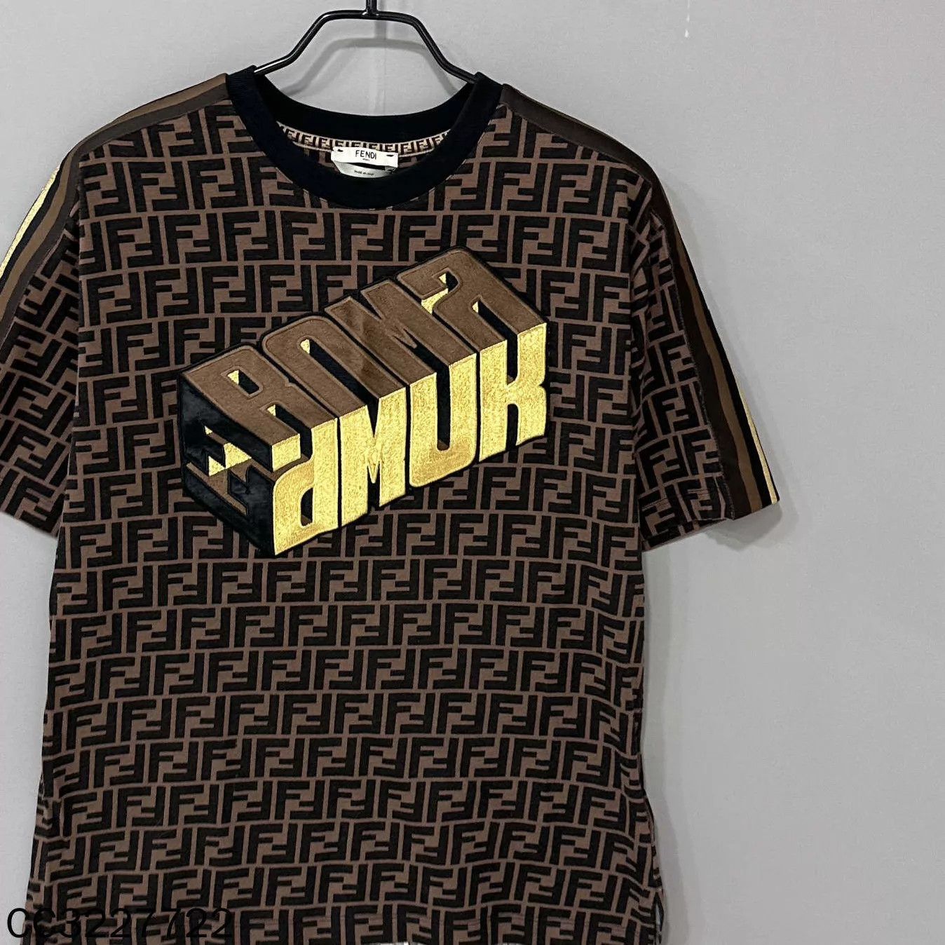 Fendi FENDI 3D Embroidered FF Allover Print Short-Sleeve XS Size XS / US 0-2 / IT 36-38 - 2 Thumbnail