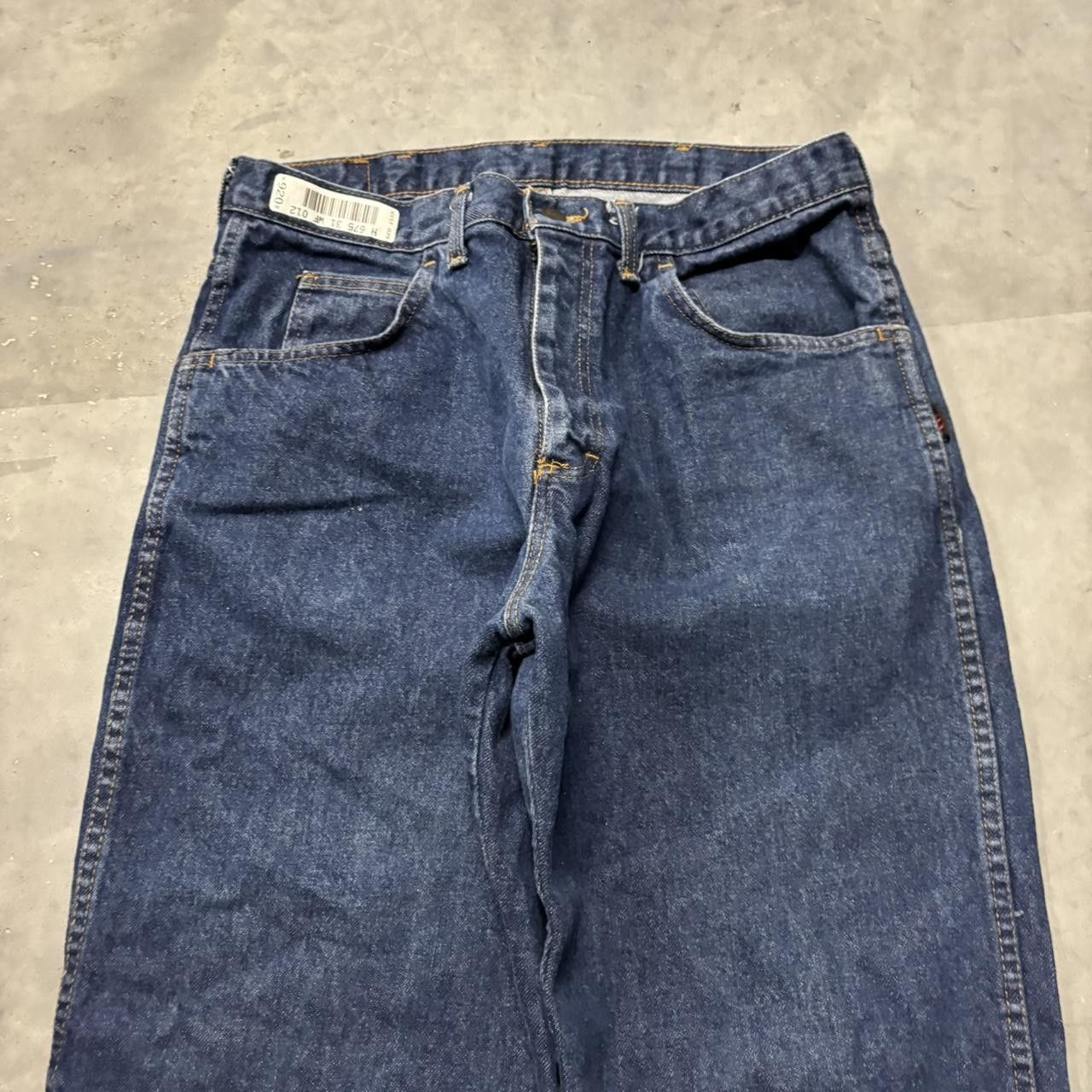 Japanese Brand × Vintage Crazy Vintage Y2K/2000s Dark Blue Wash Essential Denim Jeans! Size US 34 / EU 50 - 5 Thumbnail