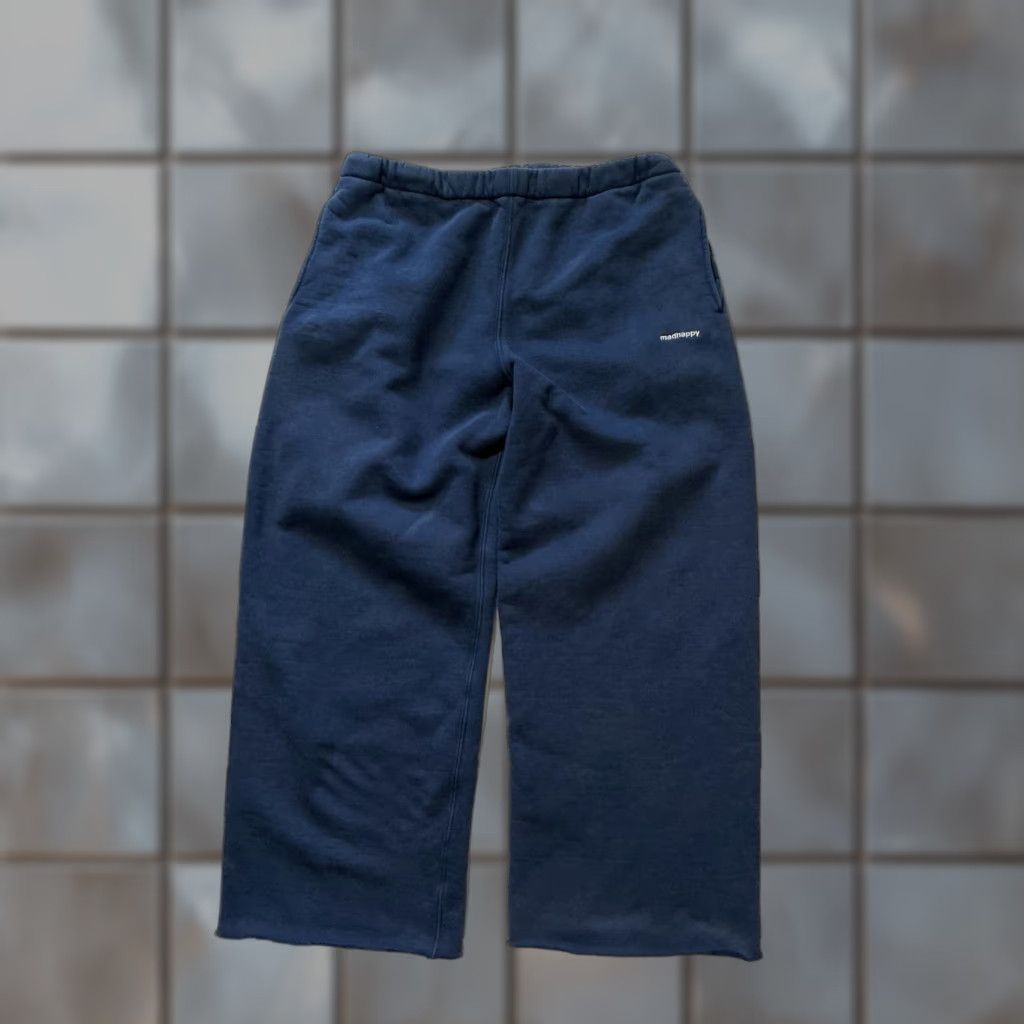 Madhappy Madhappy Embroidered Logo Sweatpants Wide Straight Leg Baggy Loose Blue XL Men's D Size US 36 / EU 52 - 1 Thumbnail