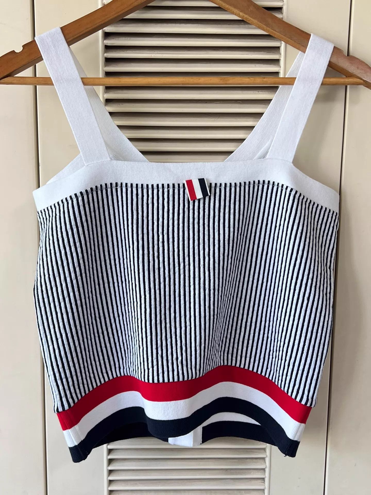 Thom Browne Thom Browne Women's Knit Cami Classic Stripe V-Neck 38 Size XS / US 0-2 / IT 36-38 - 2 Thumbnail