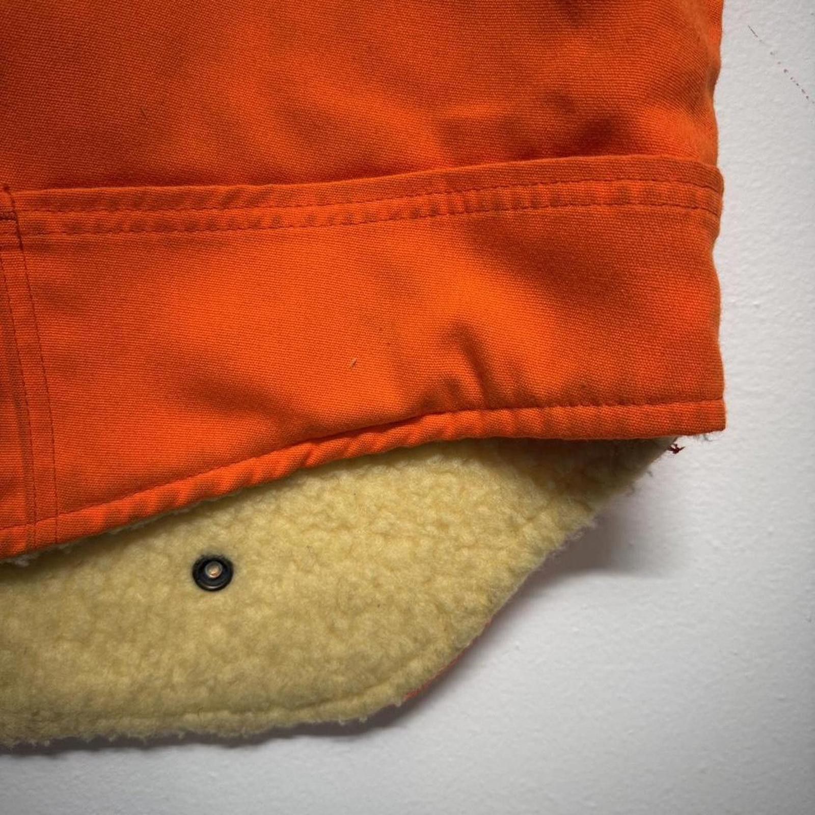 Other Fleece lined 1960s orange vintage hunting vest, talon zip XL Size US XL / EU 56 / 4 - 3 Thumbnail