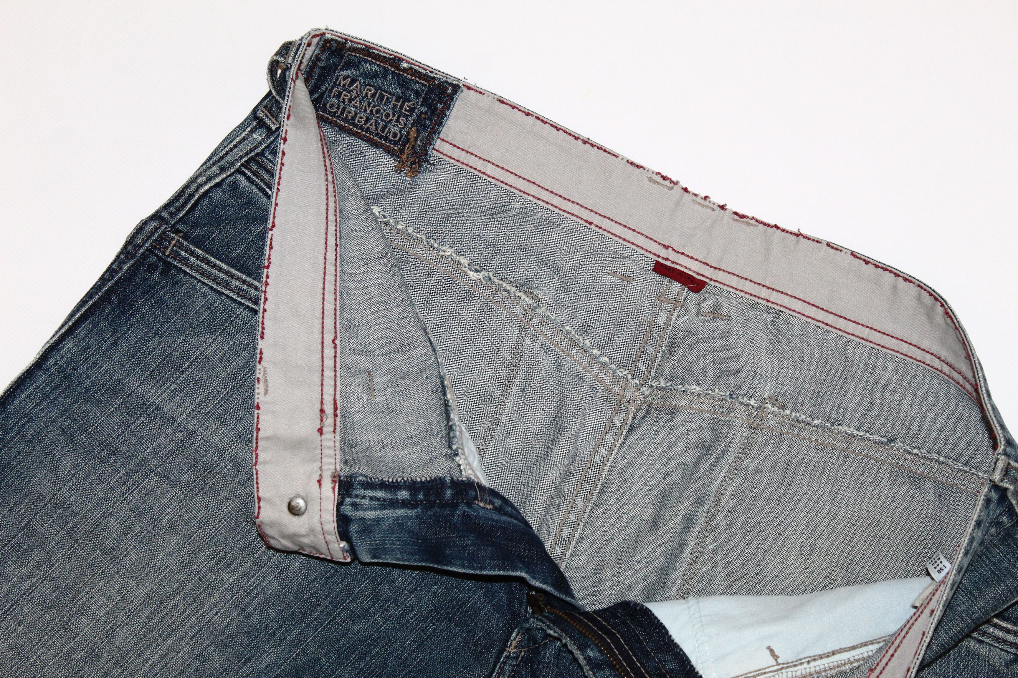 Marithe + Francois Girbaud VTG Marithe Francois Girbaud Blue Faded Denim Baggy Jeans Size US 34 / EU 50 - 5 Thumbnail
