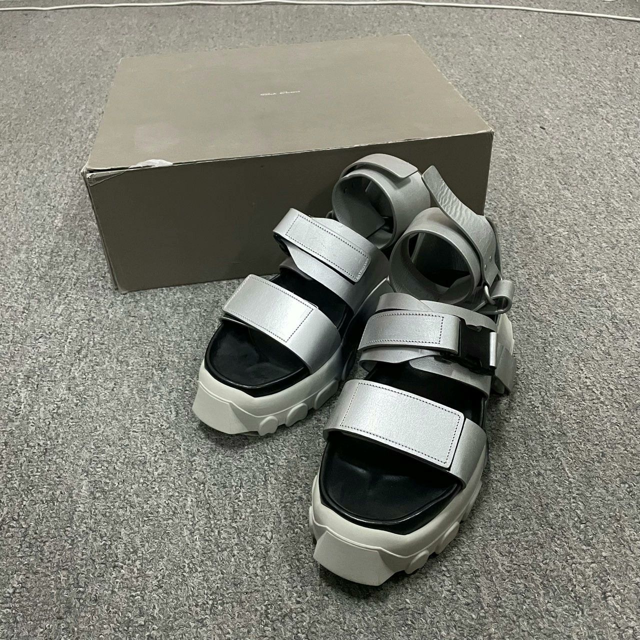 Rick Owens Rick Owens RO Silver Sandals Size US 8 / EU 41 - 4 Thumbnail