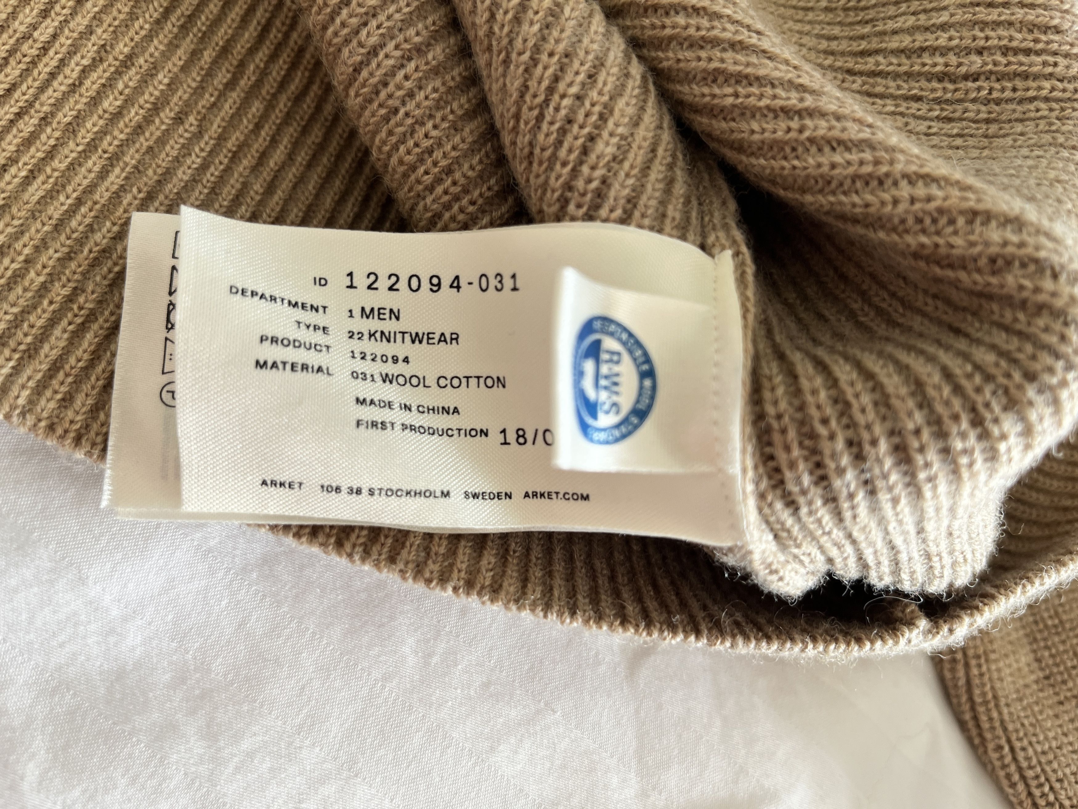 Arket Wool Cotton Caramel Crewneck Sweater Size US XL / EU 56 / 4 - 6 Thumbnail