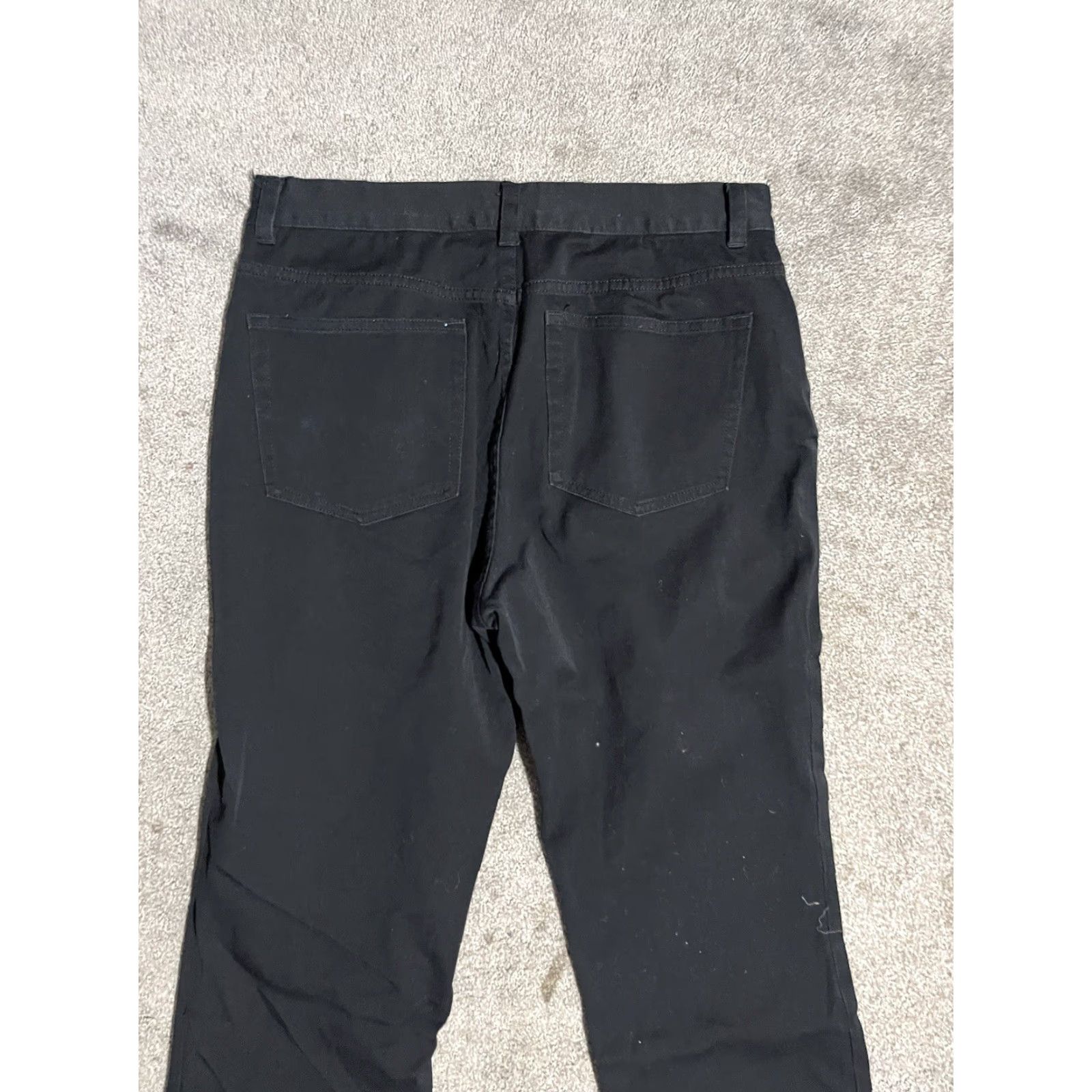 Chaps Chaps Jeans Women's 12 Black Straight Leg Low Rise Dark Wash Size 34" / US 12 / IT 48 - 4 Thumbnail