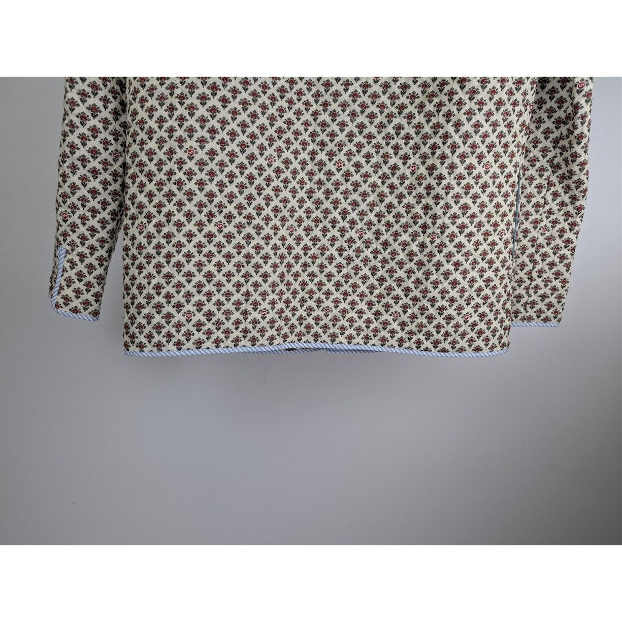Gucci o1rshd1 Flowers On Linen Jacket in Ivory/Red Size US M / EU 48-50 / 2 - 11 Thumbnail