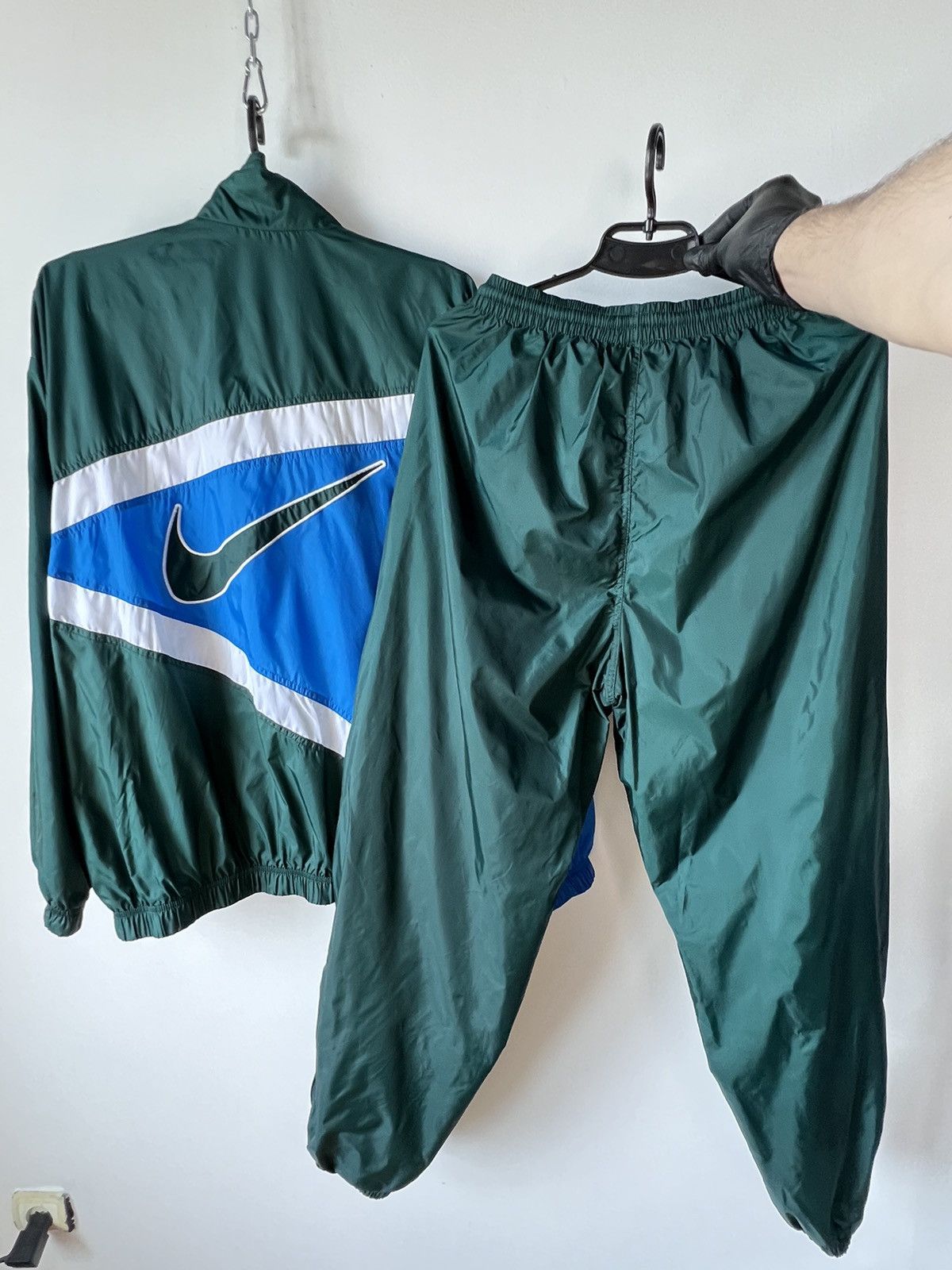 image of Nike Vintage 90's Tracksuit Nylon Green Size L, Men's