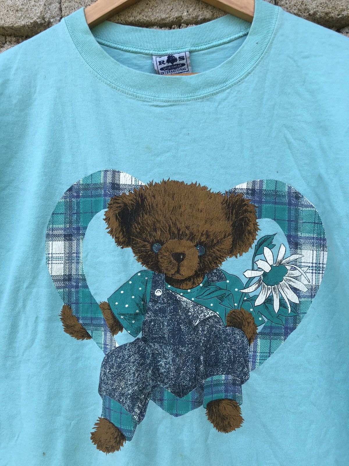 Vintage Vintage 90s Teddy Bear Art Tshirt Size US L / EU 52-54 / 3 - 4 Thumbnail