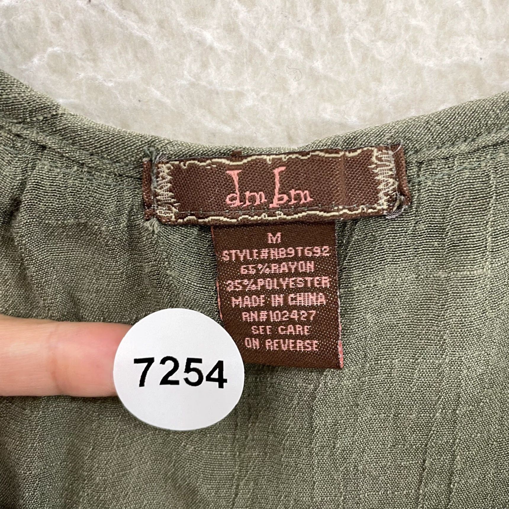 Vintage Y2K Vintage Top Medium Green Ruffle Sleeveless Bohemian Boho Fairy Grunge Shirt M Womens Size M / US 6-8 / IT 42-44 - 6 Thumbnail