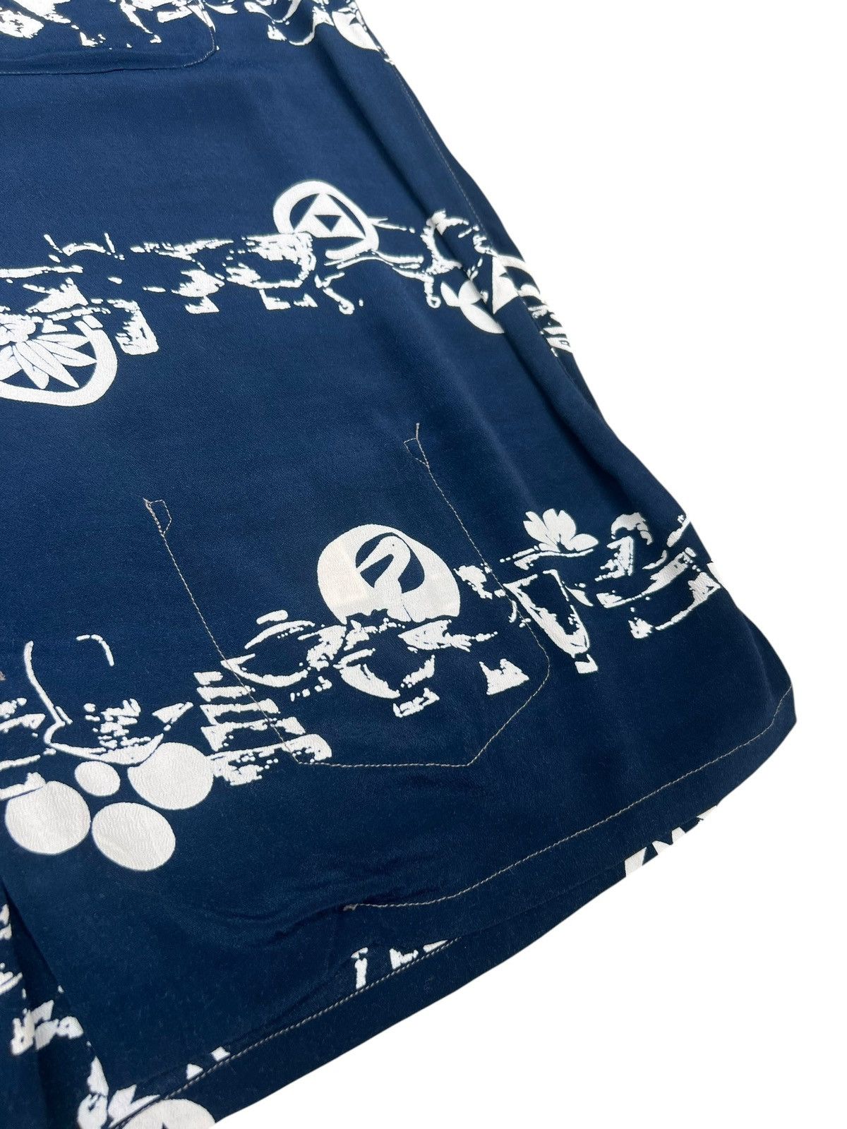 Blue Blue Japan Blue Blue Special Okra Indigo Dyed Hawaiian Shirt Size 4 Size US XL / EU 56 / 4 - 13 Thumbnail