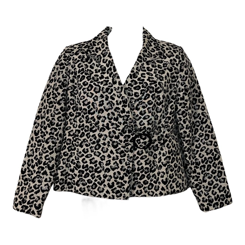 Other Isabella Blazer, Size 18, Black and Silver Leopard Print Size XXL / US 16-18 / IT 52-54 - 1 Thumbnail
