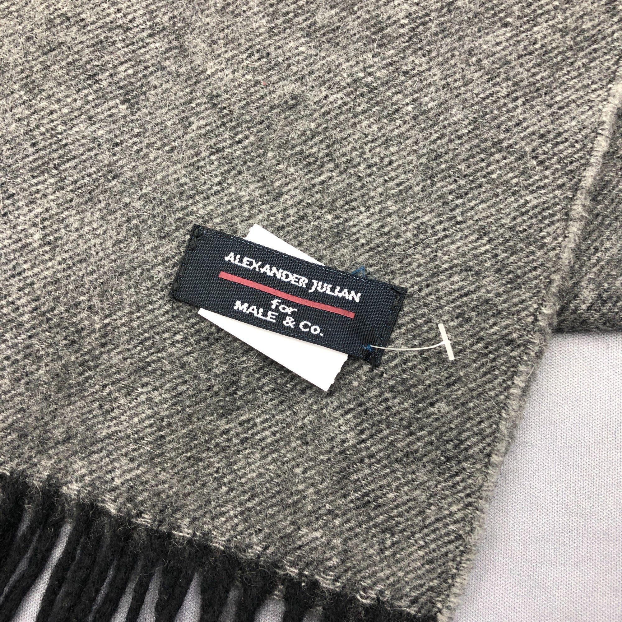 Alexander Julian Vintage Alexander Julian Scarf Muffler Wool Winter Scarves Size ONE SIZE - 4 Thumbnail