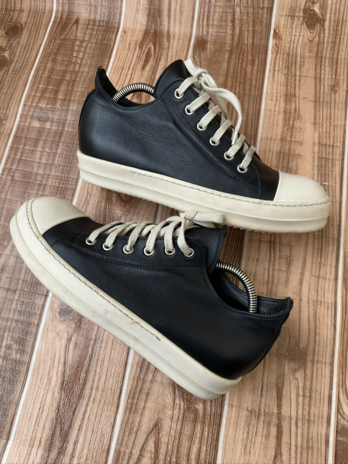Rick Owens S/S 17 Black Milk Mainline Ramones Sneaks Size US 7 / EU 40 - 13 Thumbnail