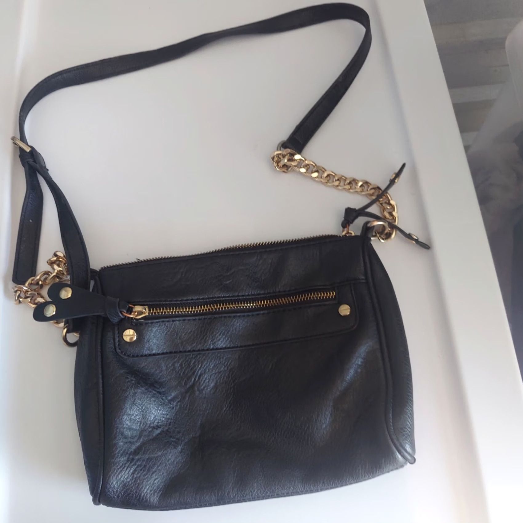 Vintage BP Gold Chain Black Crossbody Purse Bag Size ONE SIZE - 2 Thumbnail