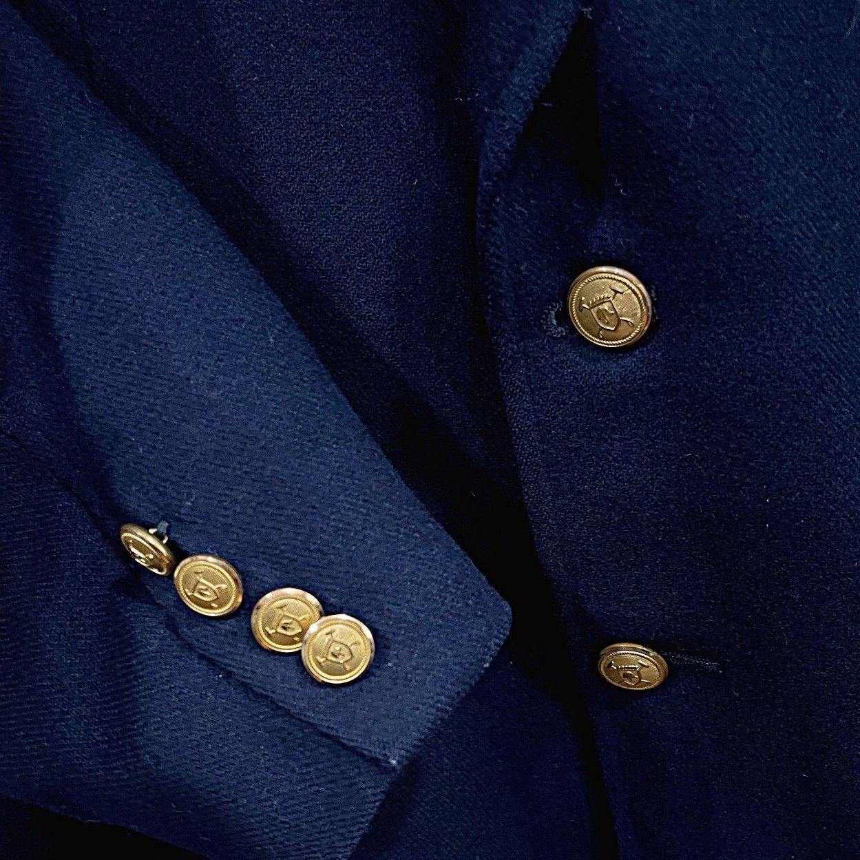 Polo Ralph Lauren Polo University Ralph Lauren Vintage Doeskin Blazer Navy 38R Size 42R - 3 Thumbnail