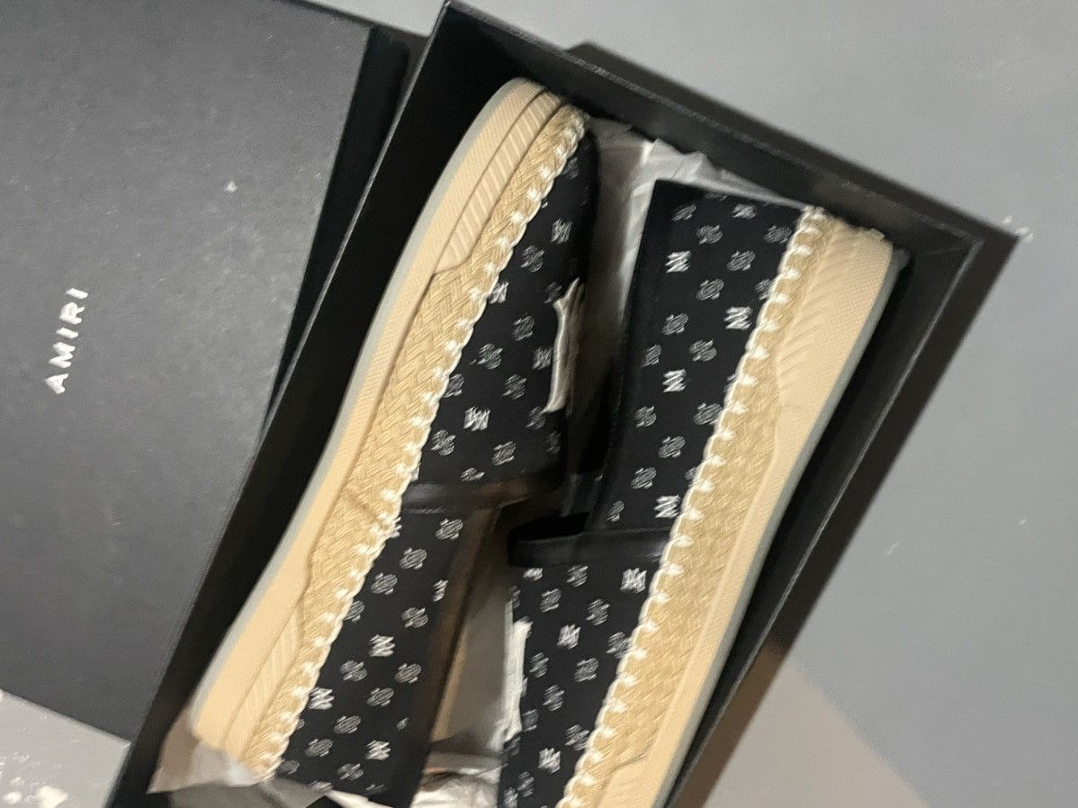 Amiri AMIRI Canvas Printed Espadrilles Black Slip On Designer Shoe Size US 13 / EU 46 - 5 Thumbnail