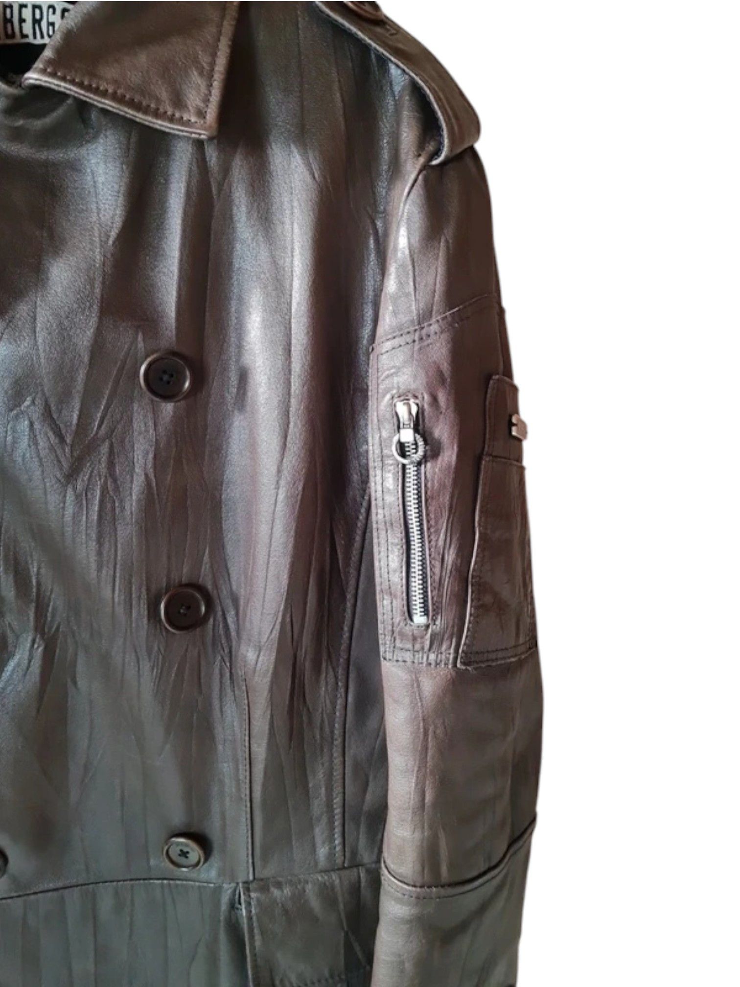 Dirk Bikkembergs Dirk Bikkembergs Buffalo Leather Winter Coat Size US S / EU 44-46 / 1 - 5 Thumbnail