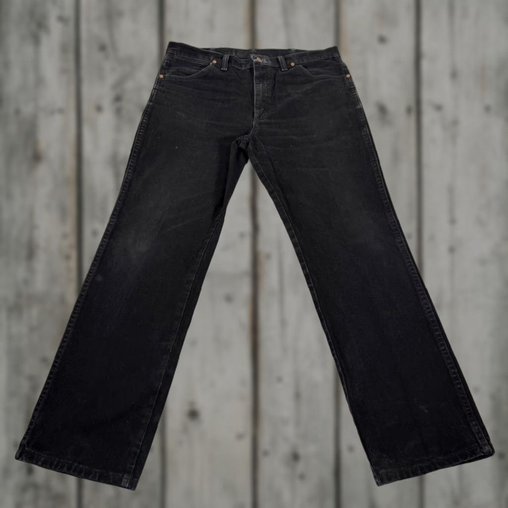 Wrangler Wrangler Jeans Men 36x30 Black 936 Slim Straight Denim Pants Western Work Cowboy Size US 36 / EU 52 - 1 Thumbnail