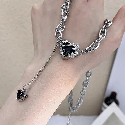 VIBE Heart y2k Necklace Size ONE SIZE - 4 Thumbnail