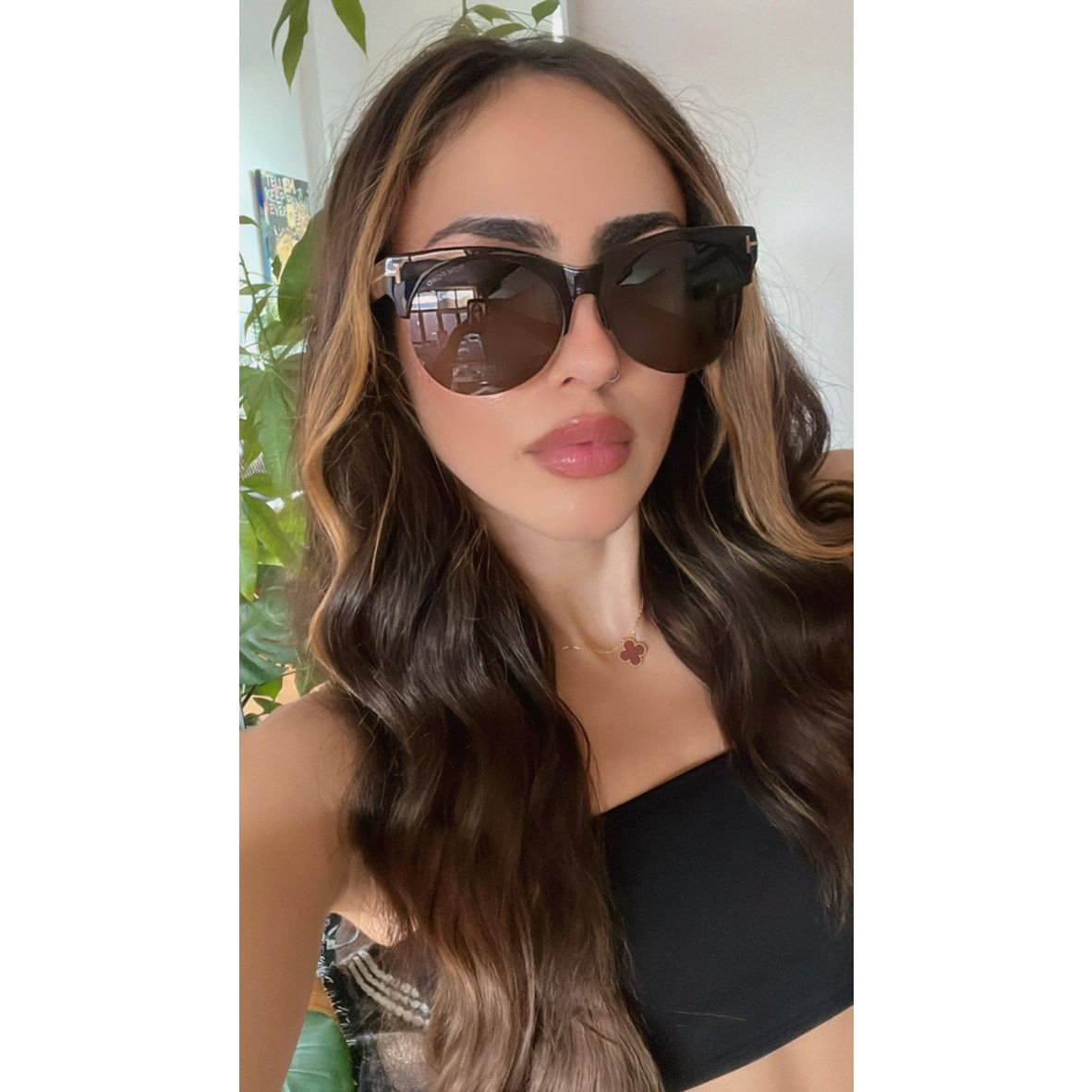 Tom Ford NEW Tom Ford TF9350 Sunglasses in Brown Size ONE SIZE - 2 Thumbnail