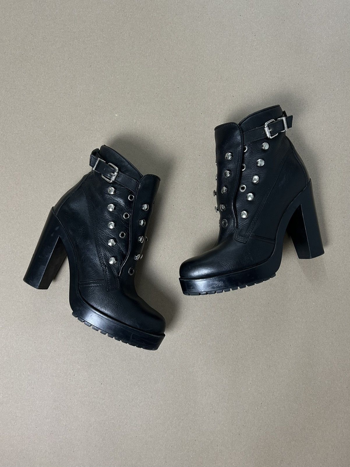 Diesel × Vintage Diesel leather ankle boots Size US 8 / IT 38 - 6 Thumbnail