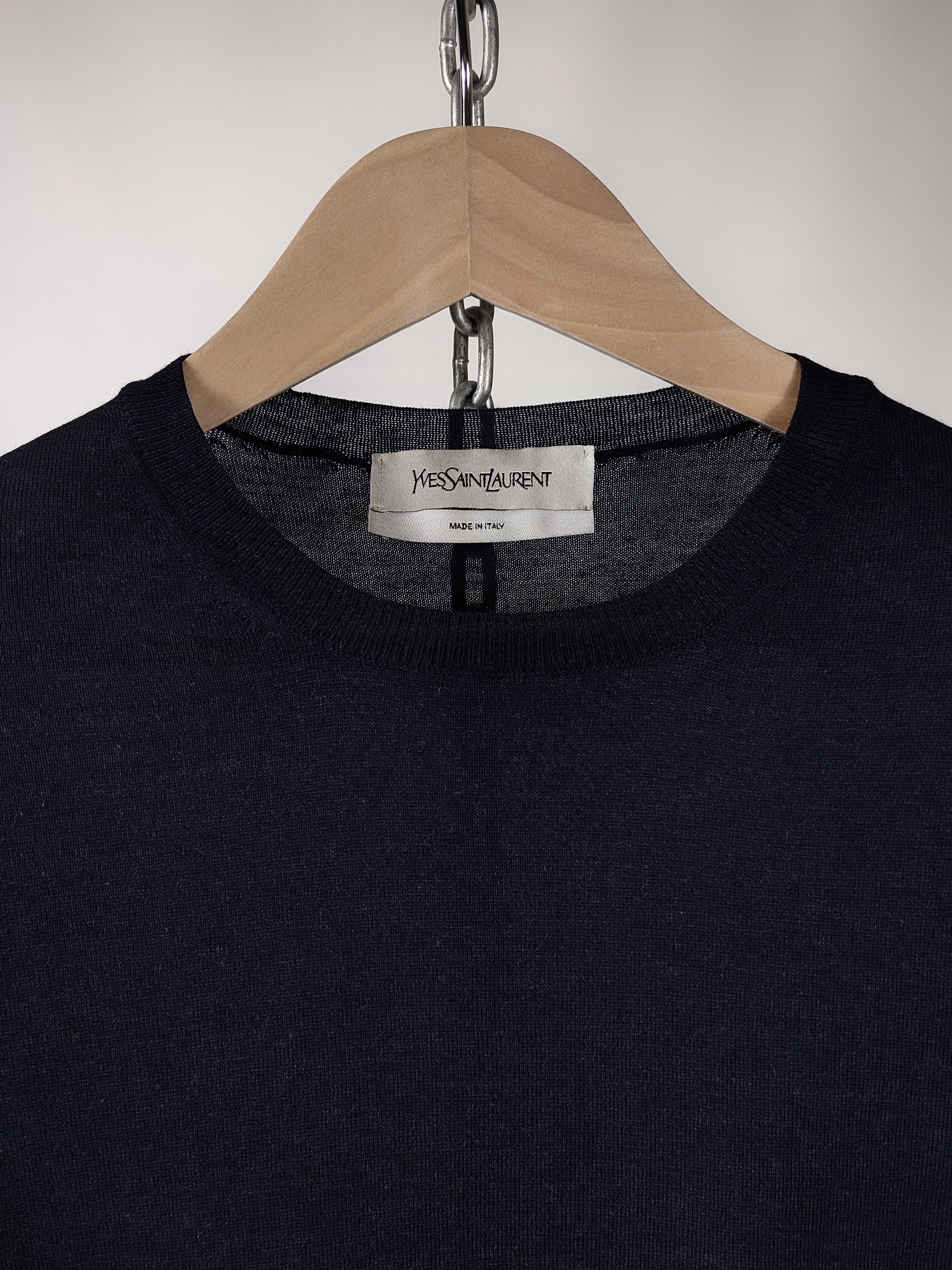 Saint Laurent Paris Yves Saint Laurent YSL Logo Wool Knit Jumper Sweater Size US M / EU 48-50 / 2 - 9 Thumbnail