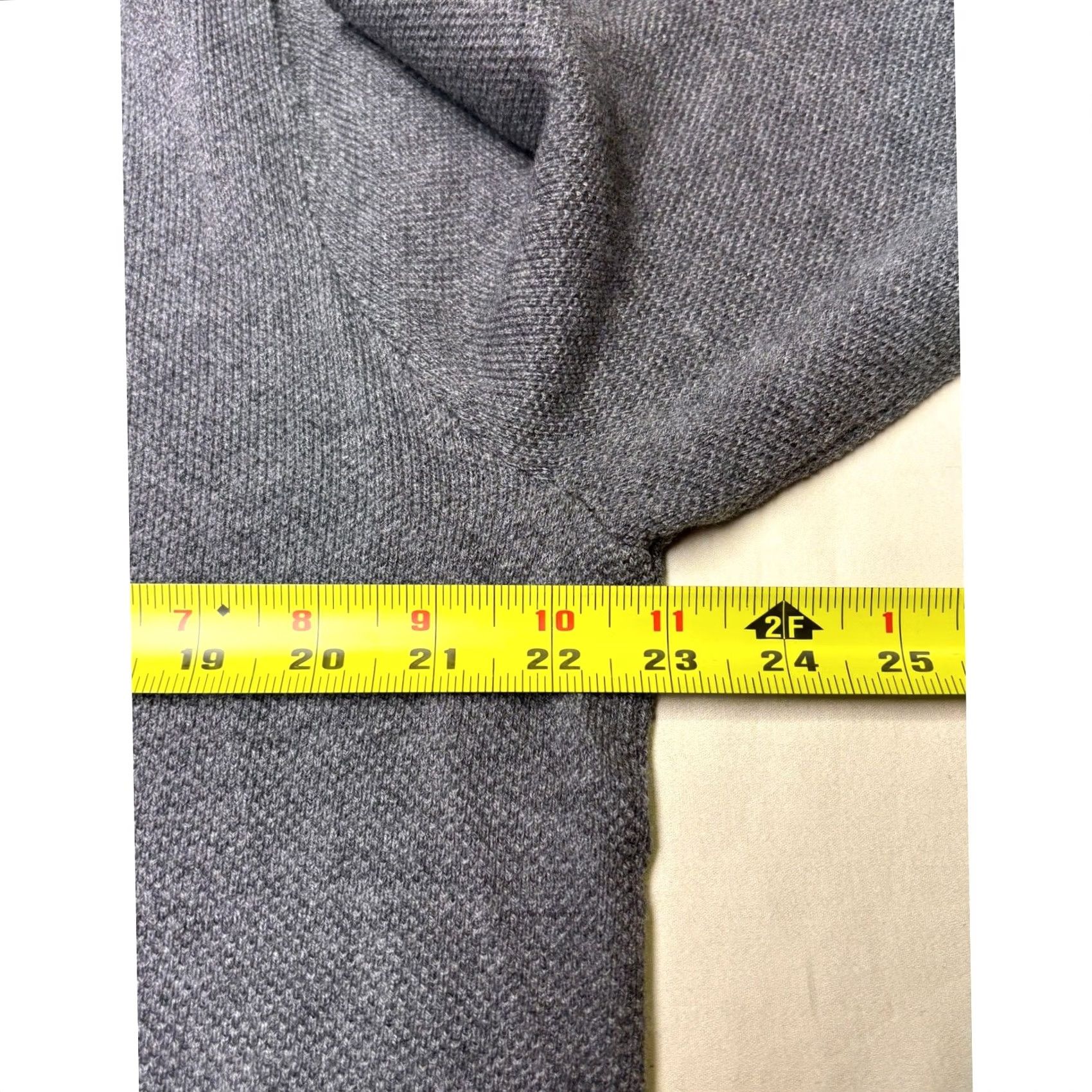 Brooks Brothers Brooks Brothers Mens Grey Cotton Cashmere Quarter Zip Sweater Large Mock Neck Size US L / EU 52-54 / 3 - 5 Thumbnail