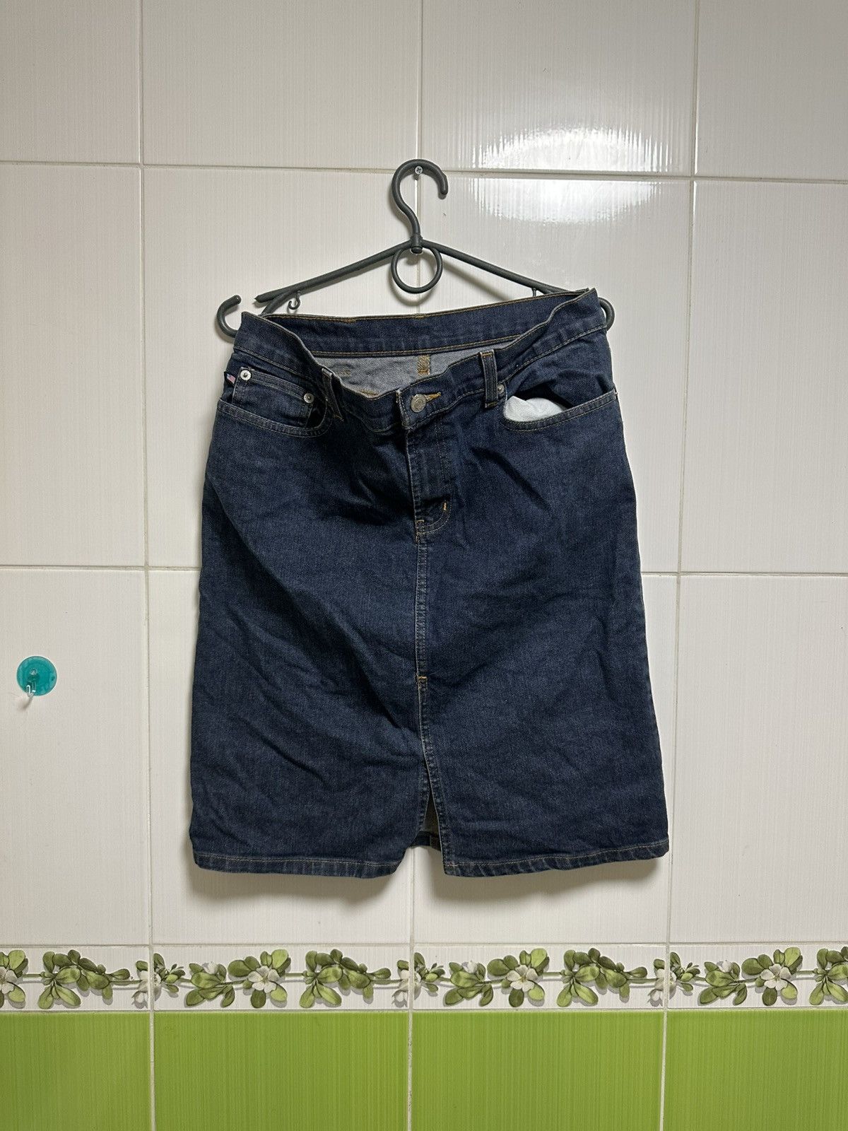 Denim & Co. × Polo Ralph Lauren Lauren Ralph Lauren low rider Skirt 6 Blue Pencil Straight Size 28" / US 6 / IT 42 - 1 Thumbnail