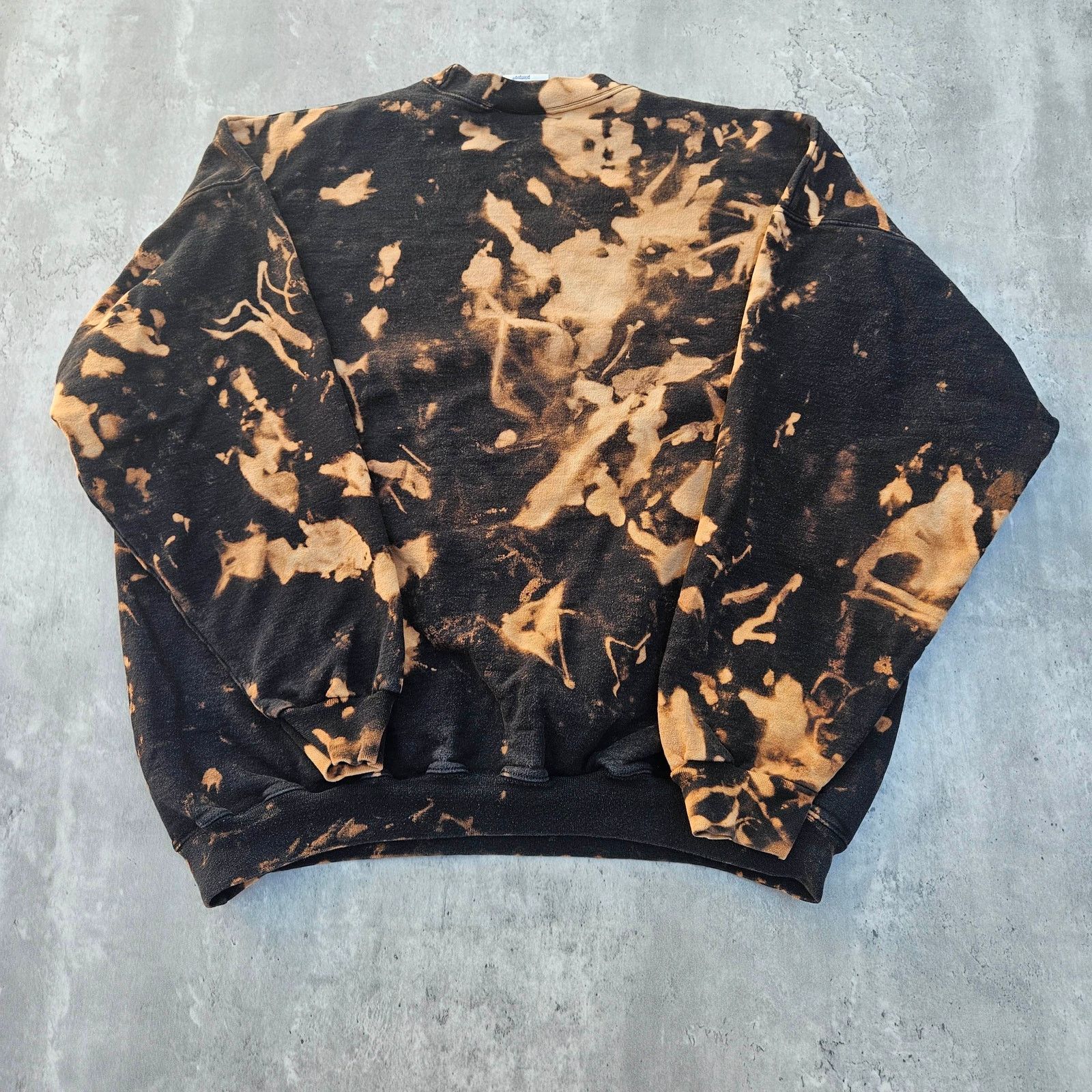 Hanes Vintage Pull over Crew Neck Bleach Pattern Y2K Size XL Size US XL / EU 56 / 4 - 4 Thumbnail