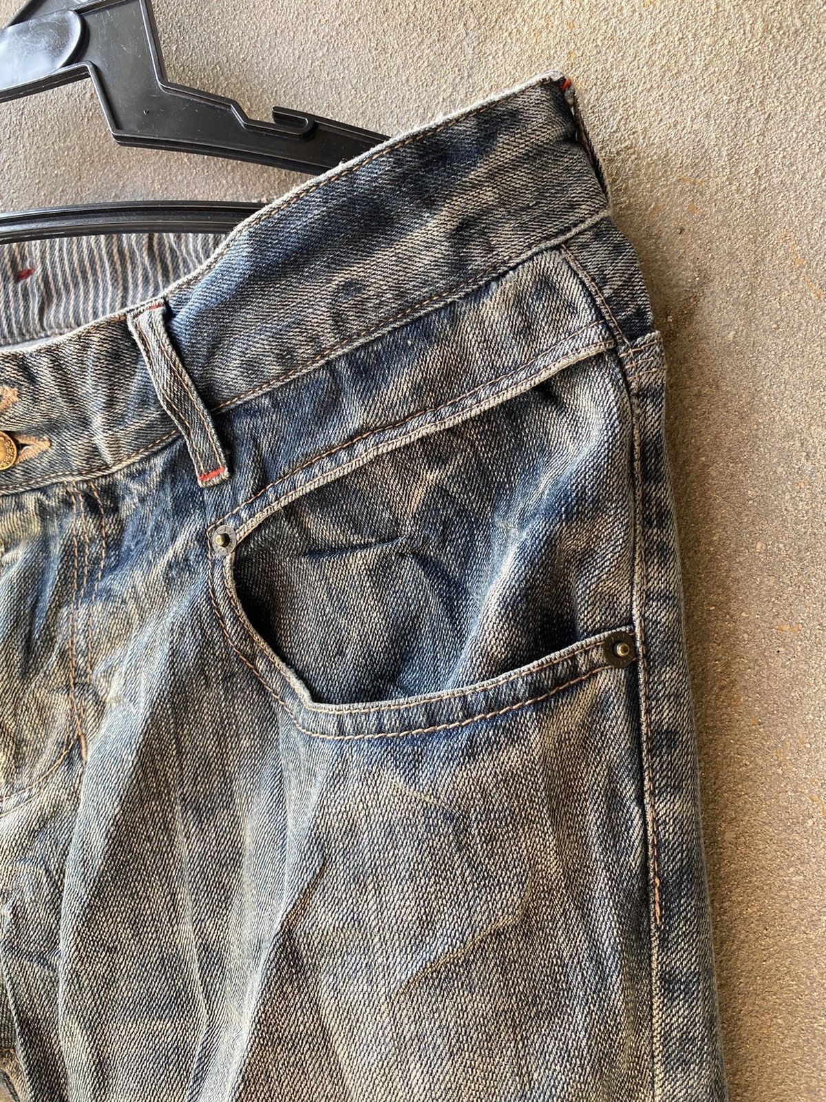 Designer × PPFM PPFM Distressed Denim Pants Like Punk Rock Style Size US 32 / EU 48 - 8 Thumbnail