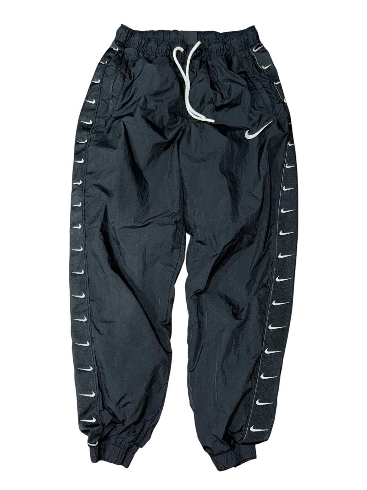 Nike NIKE Bottom Sz M Nylon BLK CD0422-010 SWOOSH WOVEN PANTS Size 32" / US 10 / IT 46 - 1 Thumbnail
