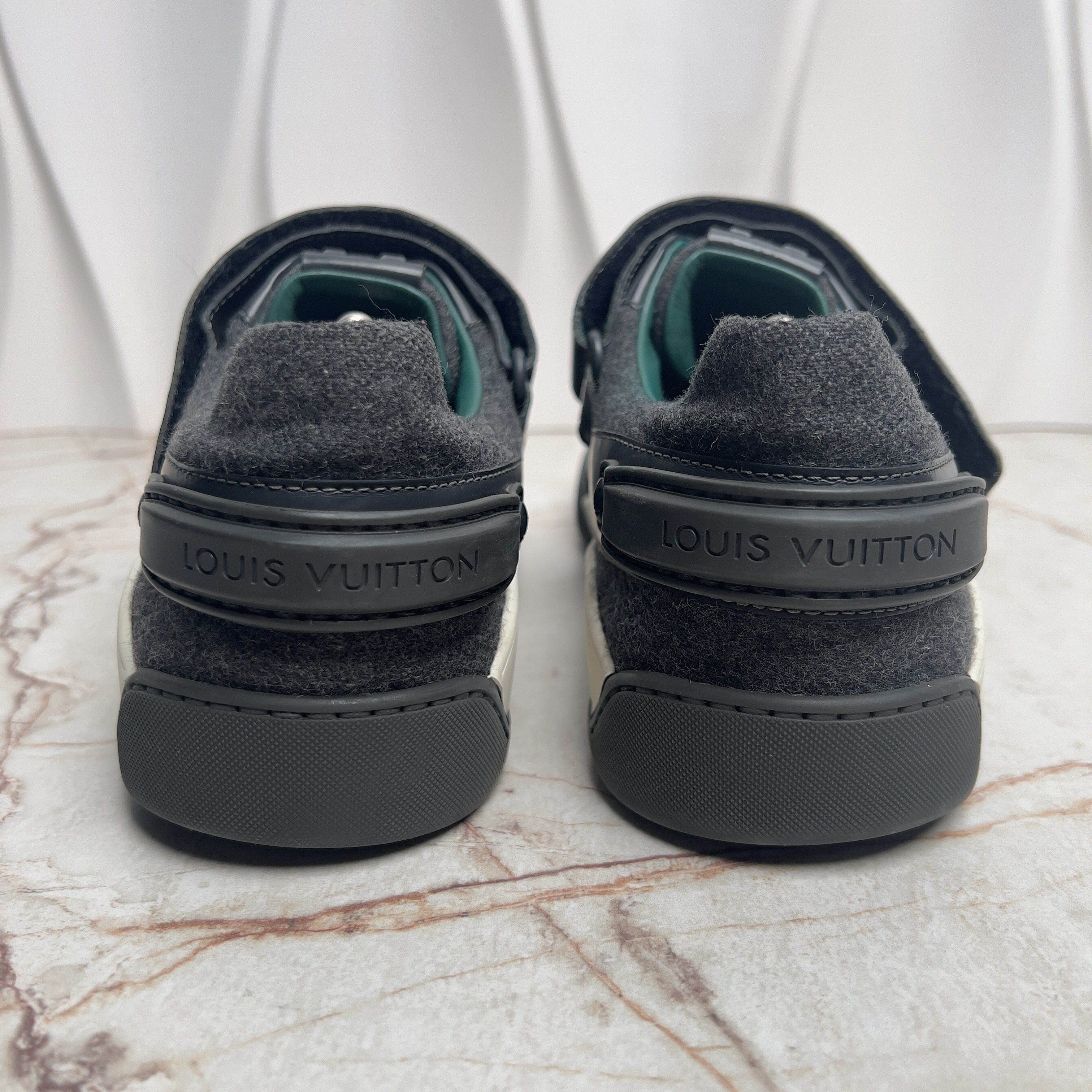 Louis Vuitton Elliptic Sneakers Graphite Damier Leather Size US 9.5 / EU 42-43 - 7 Thumbnail