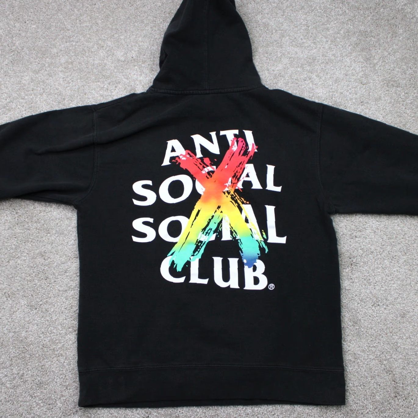 Anti Social Social Club Anti Social Social Club Hoodie Men Medium Black Logo Hooded Sweatshirt Size US M / EU 48-50 / 2 - 2 Thumbnail
