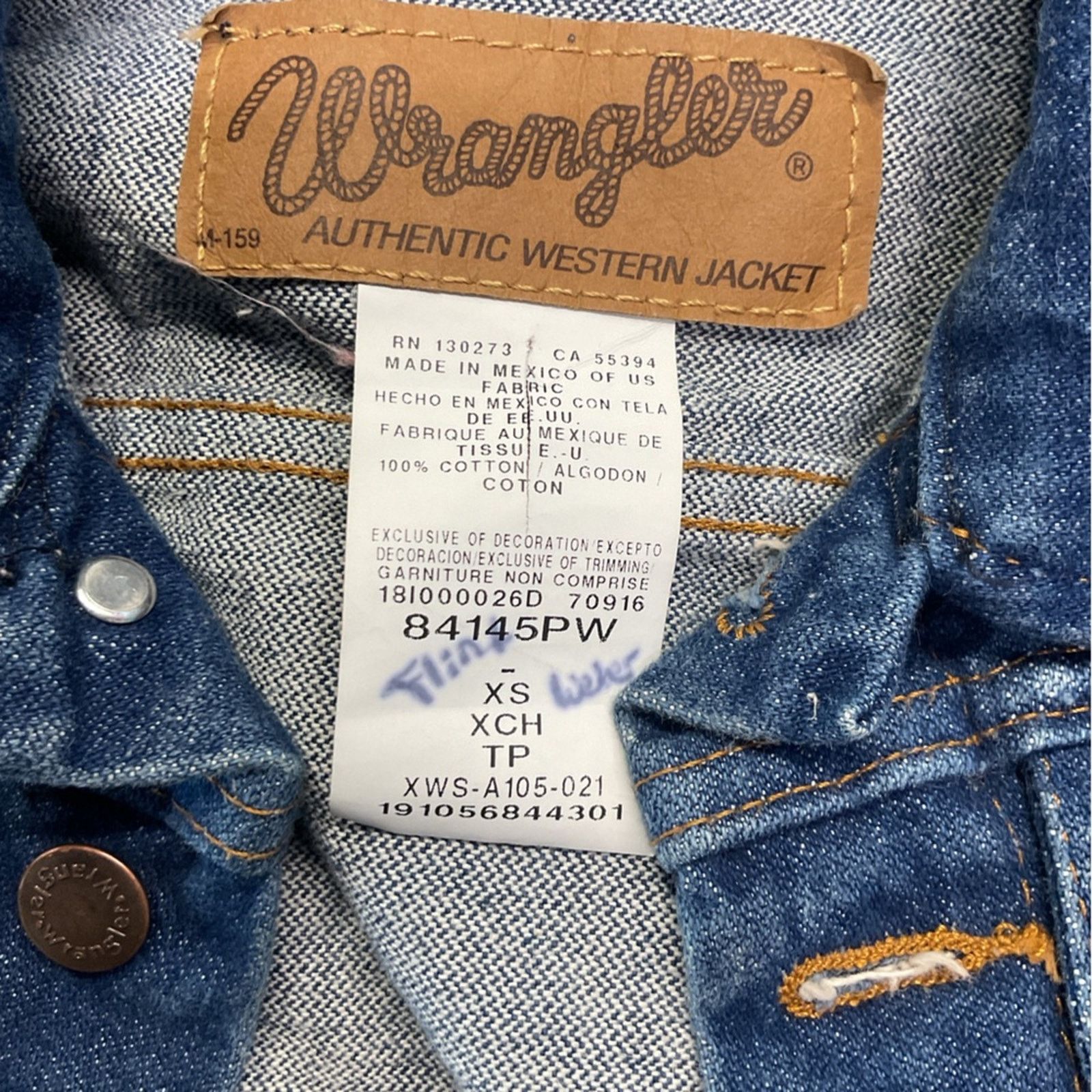 Wrangler Vintage 90’s Wrangler Youth Petite Cropped Denim Jacket Size US XS / EU 42 / 0 - 3 Thumbnail