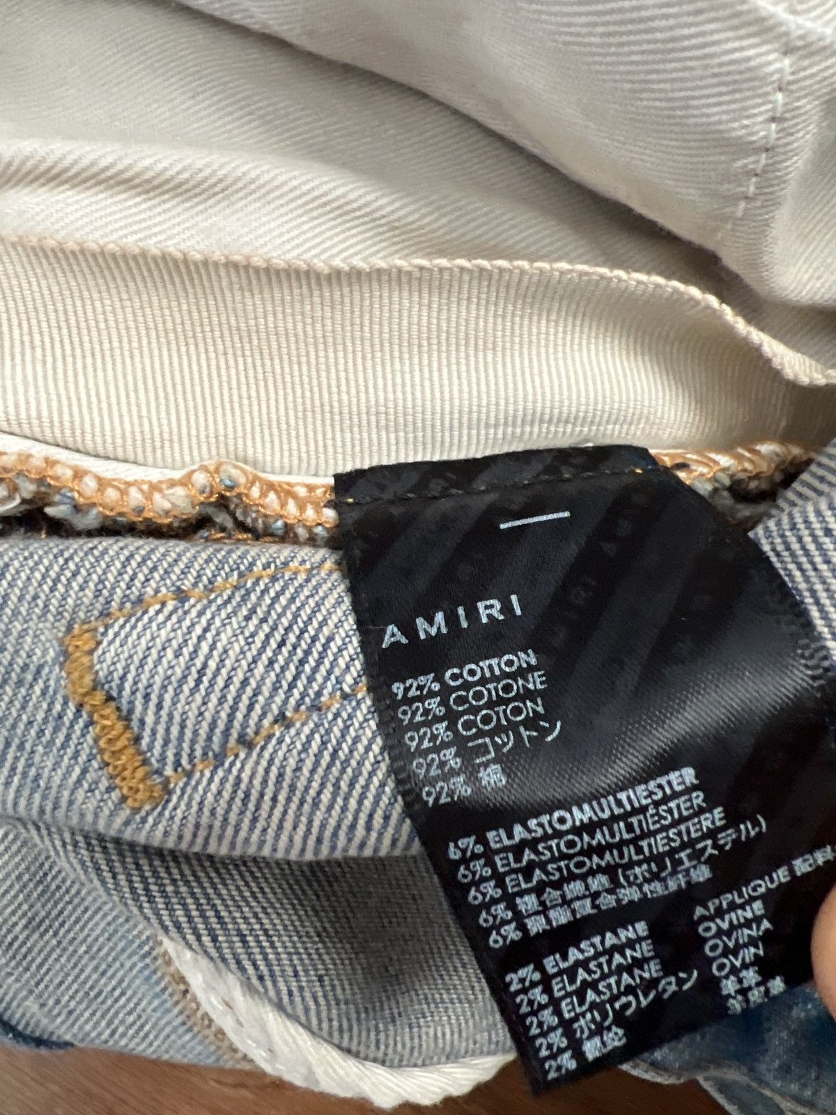 Amiri Amiri Appliqué Camo Logo Jeans Size US 30 / EU 46 - 9 Thumbnail