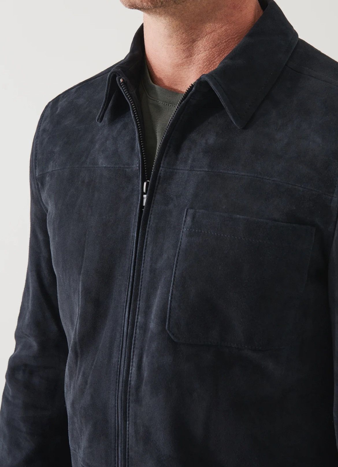 PATRICK ASSARAF NWT PATRICK ASSARAF SUEDE SHIRT JACKET MIDNIGHT LARGE Size US L / EU 52-54 / 3 - 6 Thumbnail