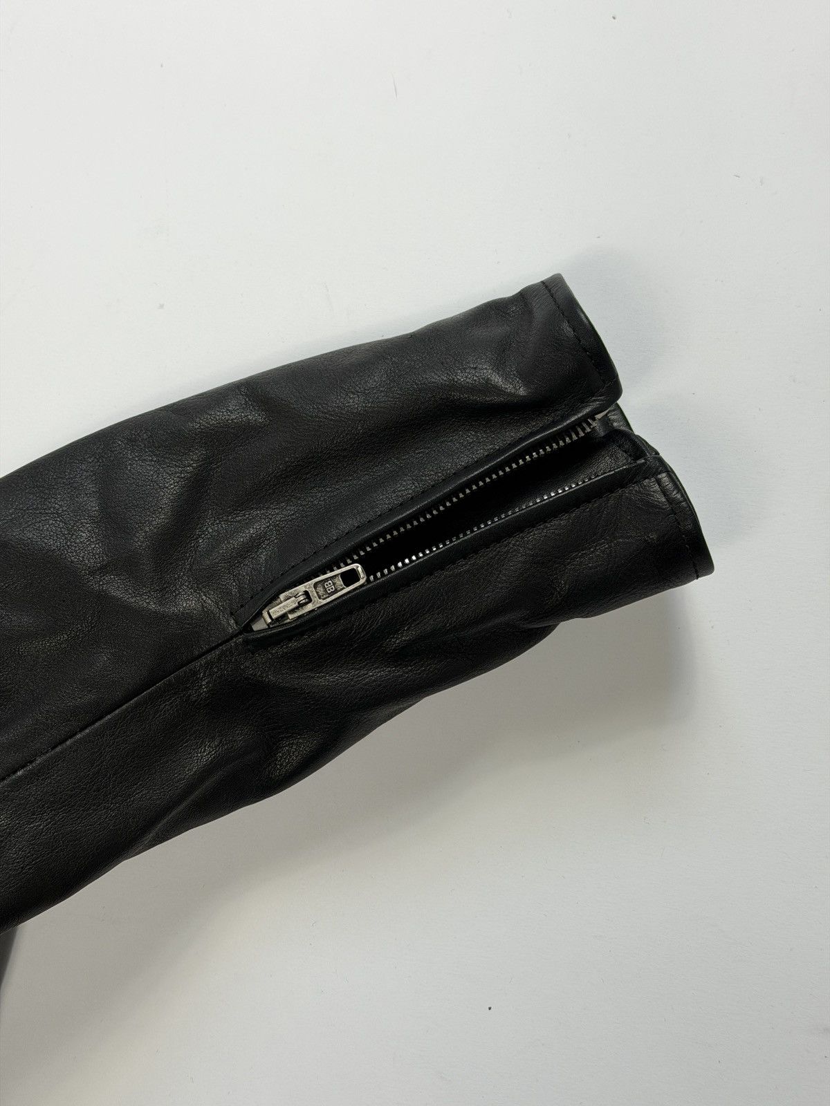 Balenciaga Balenciaga Shrunk Racer Jacket Black Leather Size M / US 6-8 / IT 42-44 - 7 Thumbnail