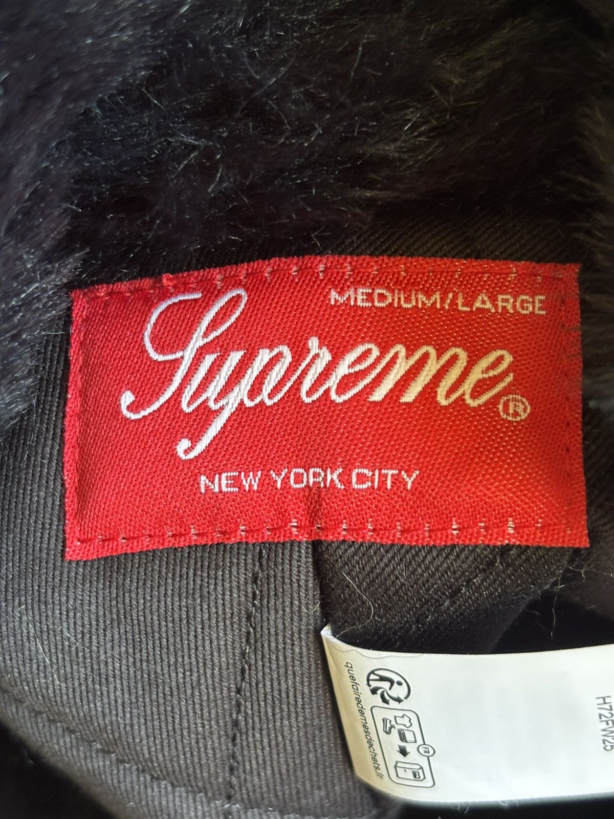Supreme Supreme Ushanka Hat Black FW25 Size ONE SIZE - 4 Thumbnail