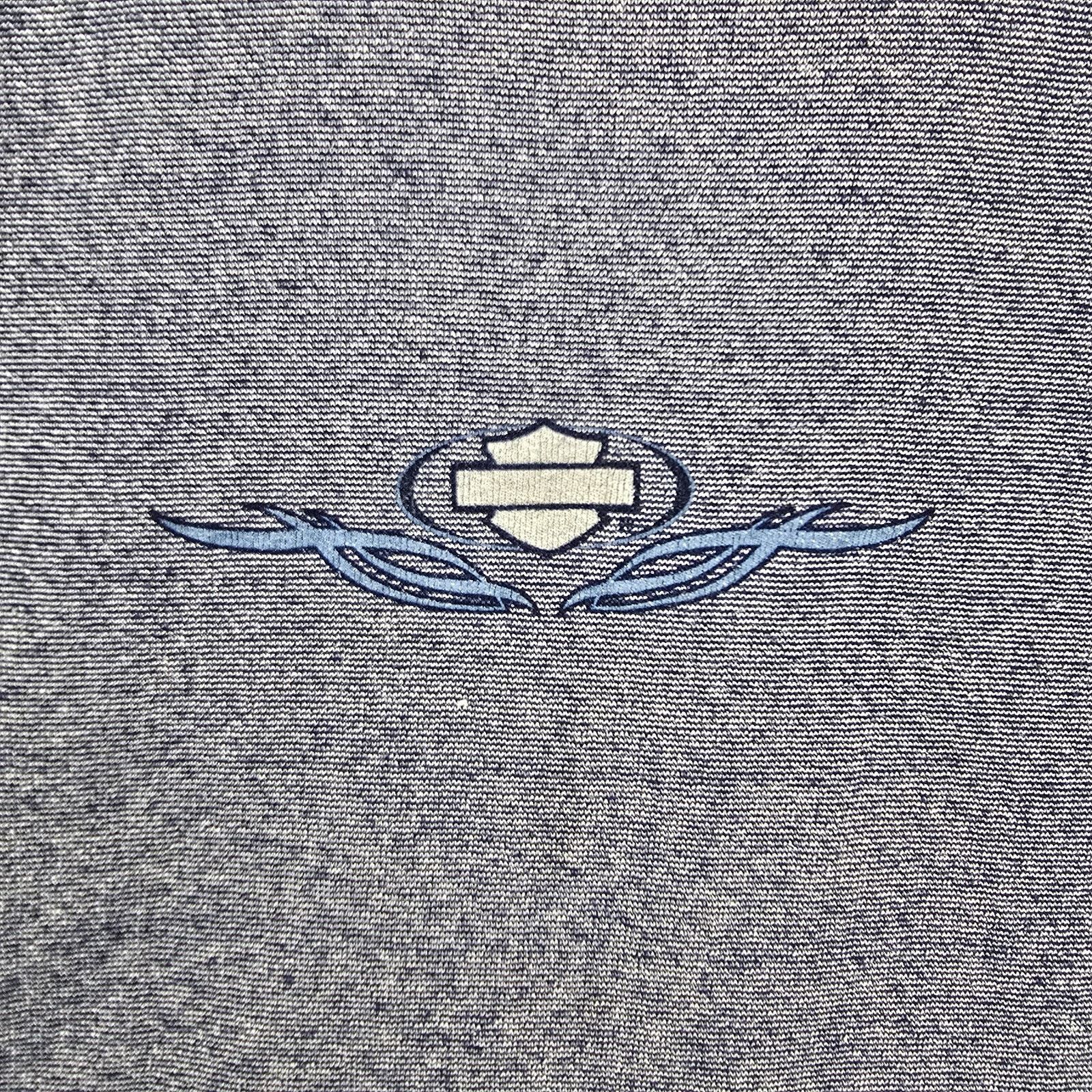 Harley Davidson Vtg Harley-Davidson Shirt Womens XL Scoop Neck 3/4 Sleeve Size XL / US 12-14 / IT 48-50 - 3 Thumbnail