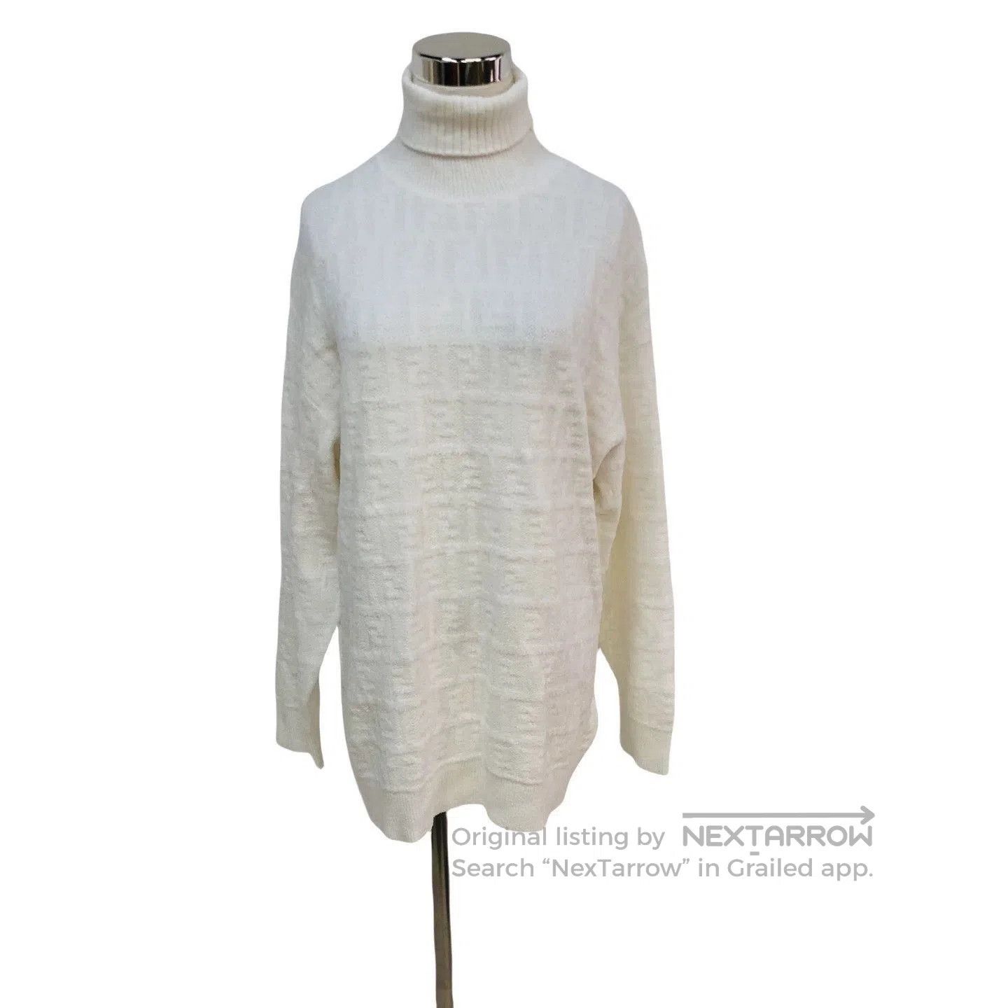 Fendi fendi ff logo high neck sweater. Size US M / EU 48-50 / 2 - 1 Thumbnail