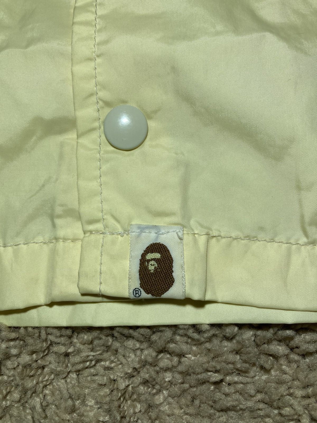 Bape 2002 Bape Coaches Jacket Rain Yellow Ape Busy Worker Size US S / EU 44-46 / 1 - 8 Thumbnail