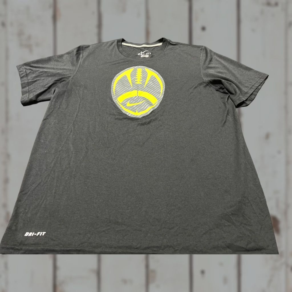 Nike Nike Dri-Fit Football Training T-Shirt Mens Large L Black Activewear Size US L / EU 52-54 / 3 - 1 Thumbnail