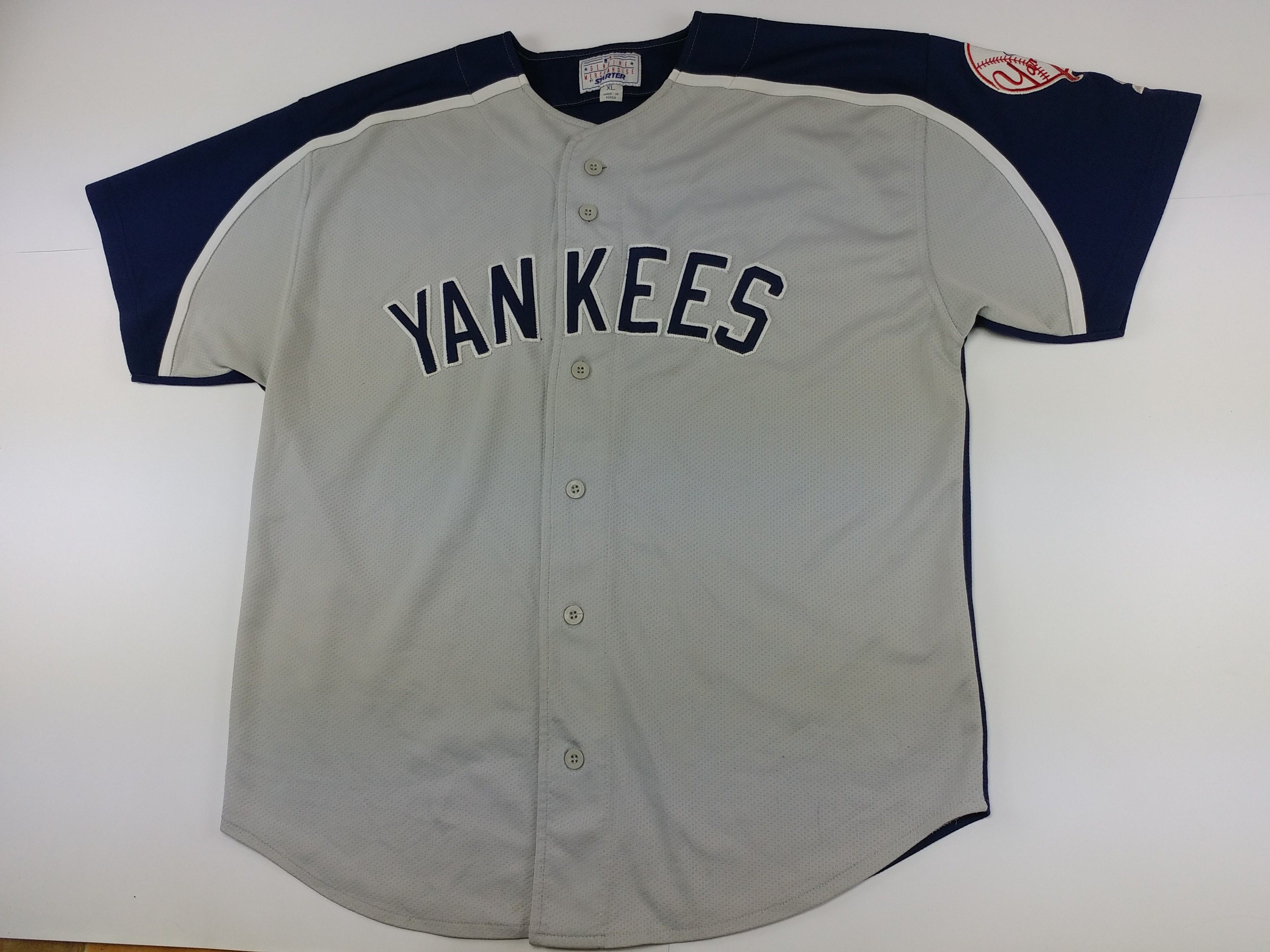 Starter MLB New York Yankees jersey, vintage baseball t-shirt 90s XL Size US XL / EU 56 / 4 - 4 Thumbnail