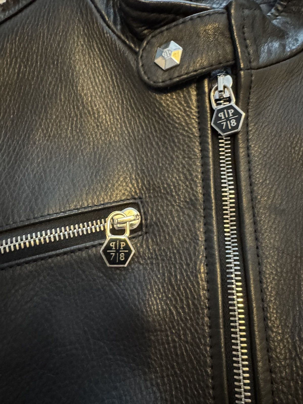 Philipp Plein Philipp Plein Leather Studded Biker Jacket Size US M / EU 48-50 / 2 - 10 Thumbnail